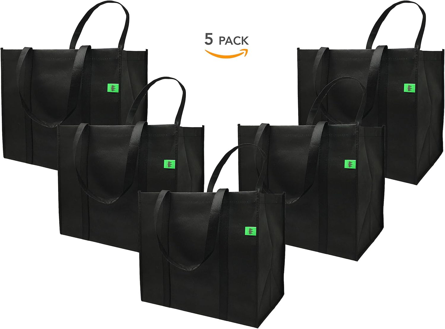 Purilite Select™ EcoSmart Reusable Canvas Tote Bag – 5 Pack