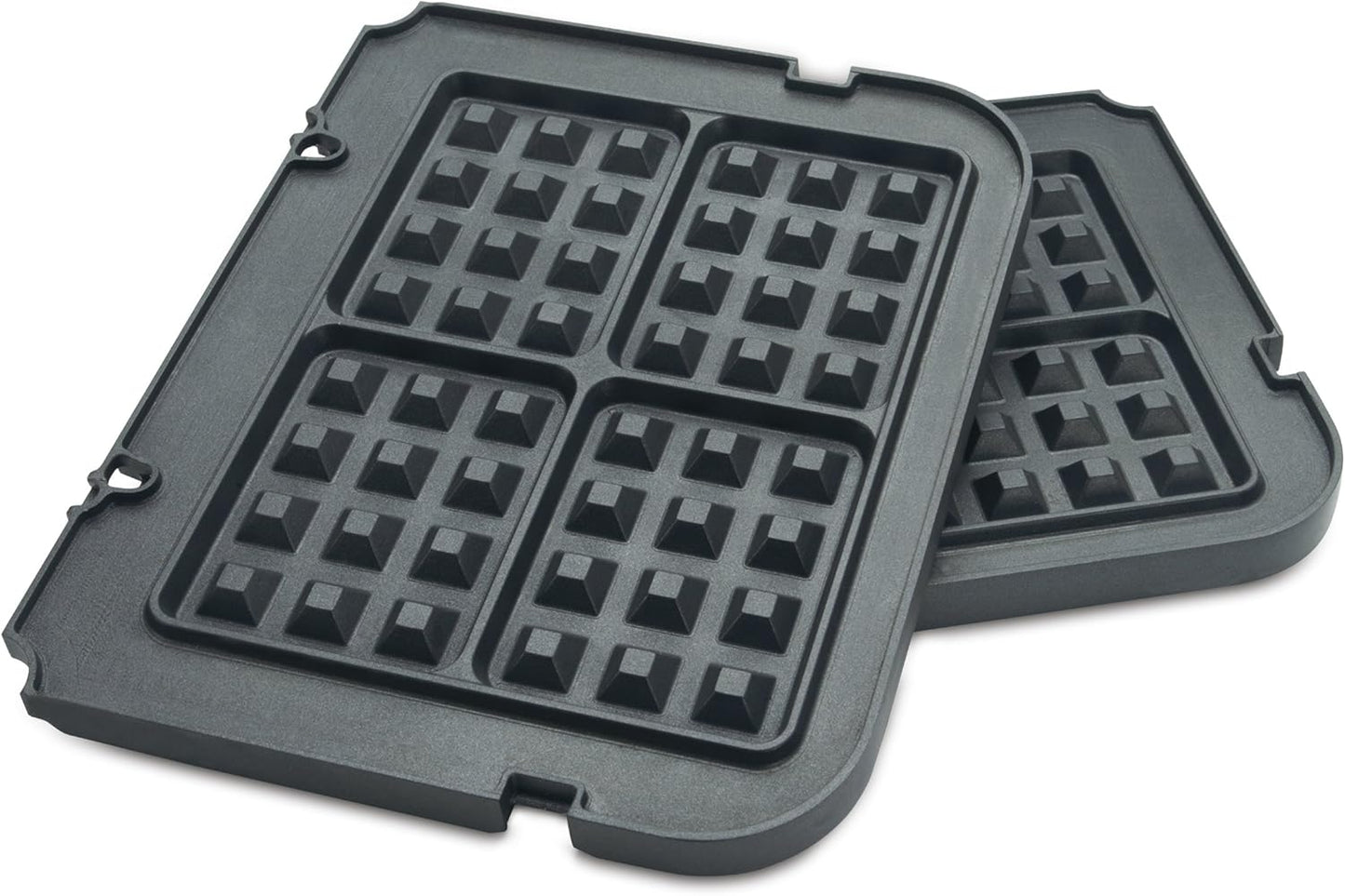 Cuisinart GR-6SC Contact Griddler with Smoke-less Mode + CGR-WAFPC Griddler Waffle Plates Attachments