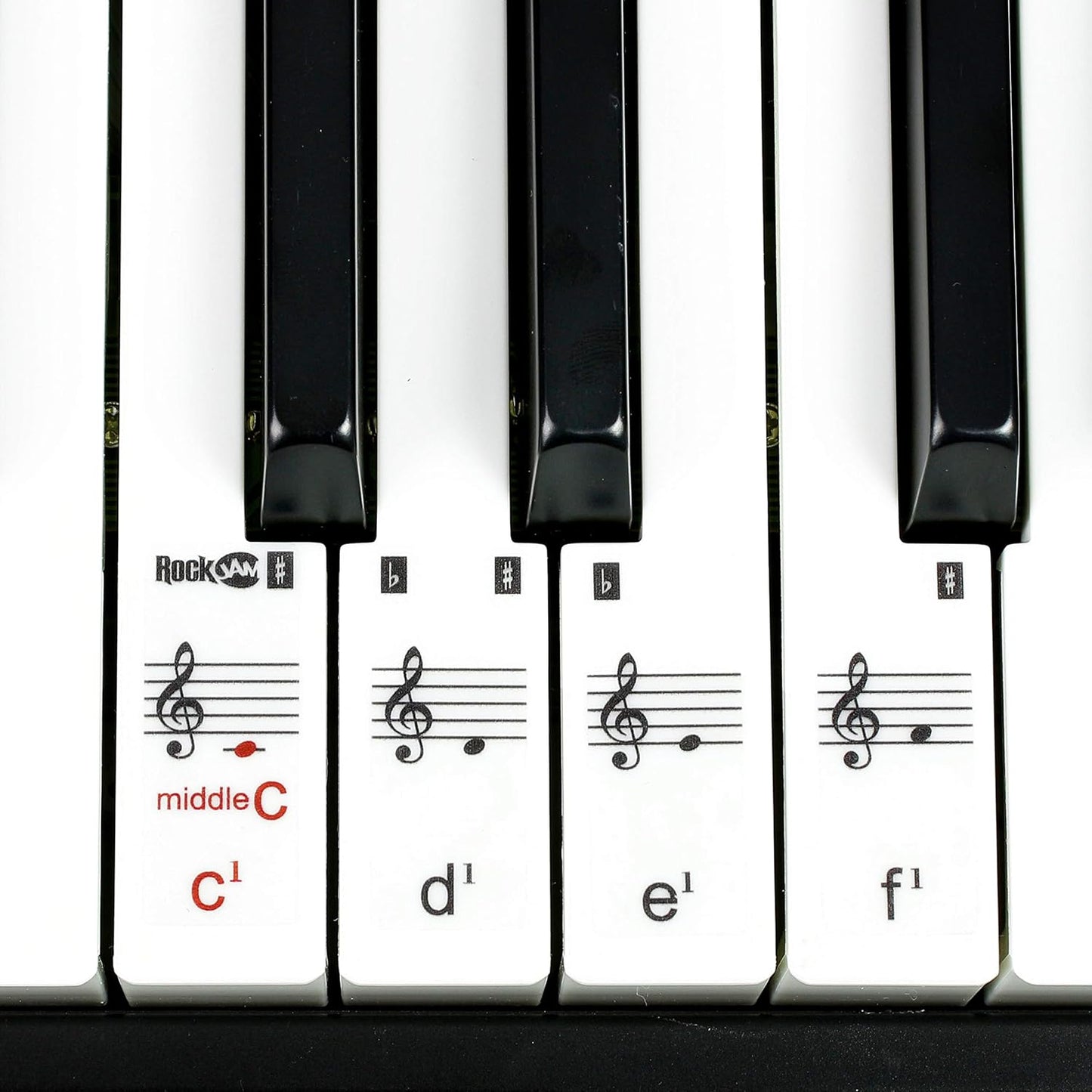 RockJam 61 Key Keyboard Piano With Pitch Bend Kit, Keyboard Stand, Piano Bench, Headphones, Simply Piano App & Keynote Stickers