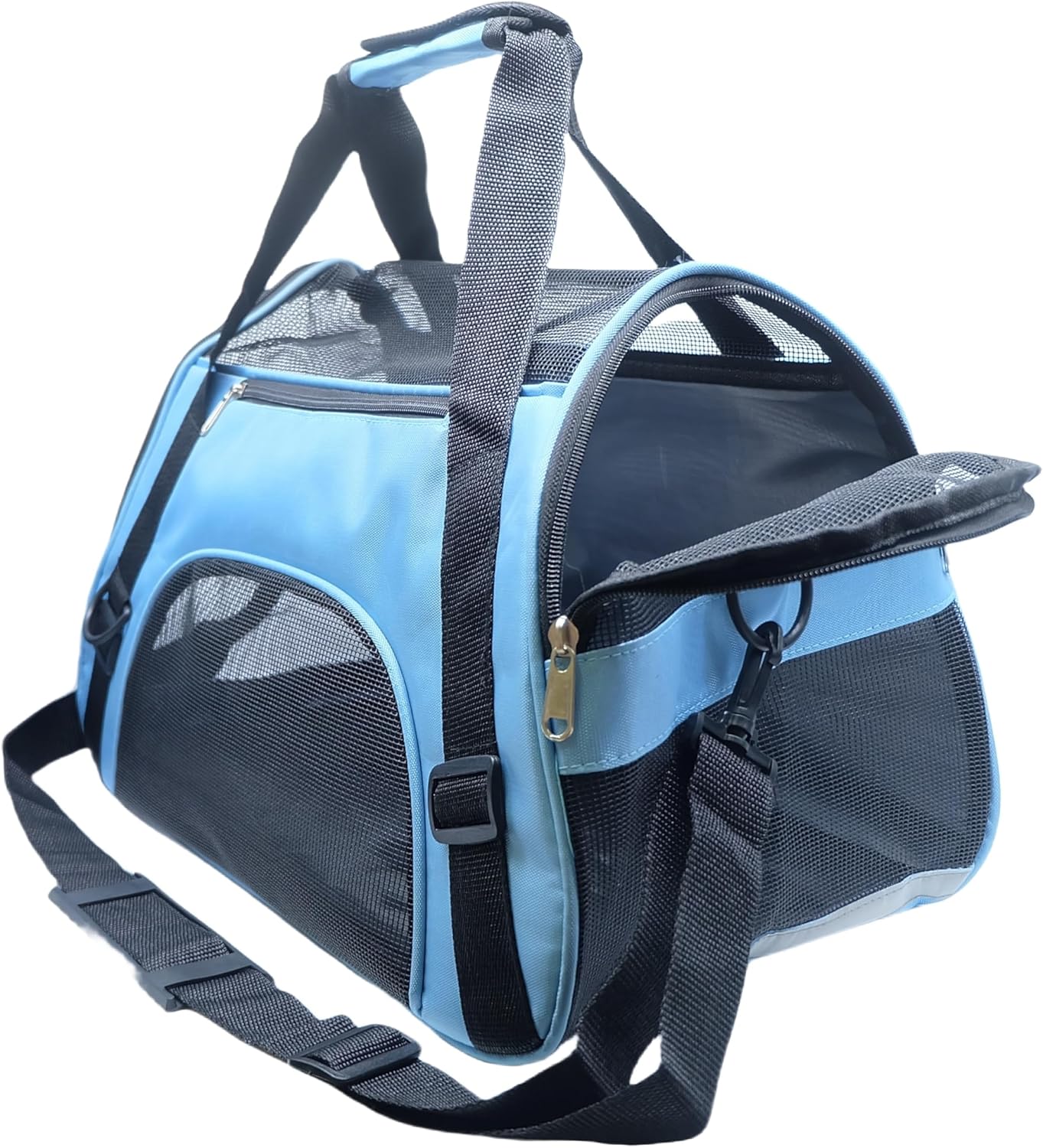 ZaneSun Cat Carrier,Soft-Sided Pet Travel Carrier for Cats,Dogs Puppy Comfort Portable Foldable Pet Bag Airline Approved (Small Rosered)