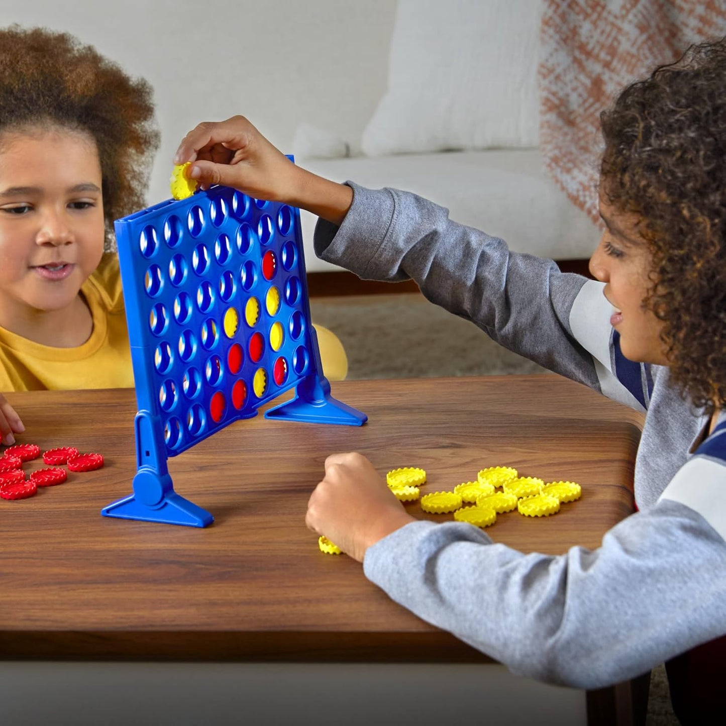 Connect 4 Classic Grid Board Game, 4 in a Row Game, Strategy Board Games for Kids, 2 Player Board Games for Family and Kids, Ages 6 and Up