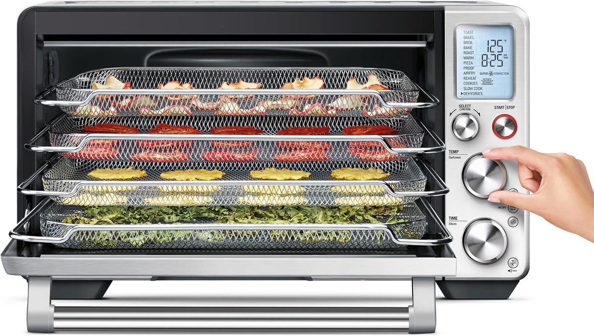 Breville Air Fry/Dehydrate Mesh Baskets Cook multiple batches with this set of 3 stainless steel baskets | For Smart Oven Air Fryer Pro BOV900 and BOV950