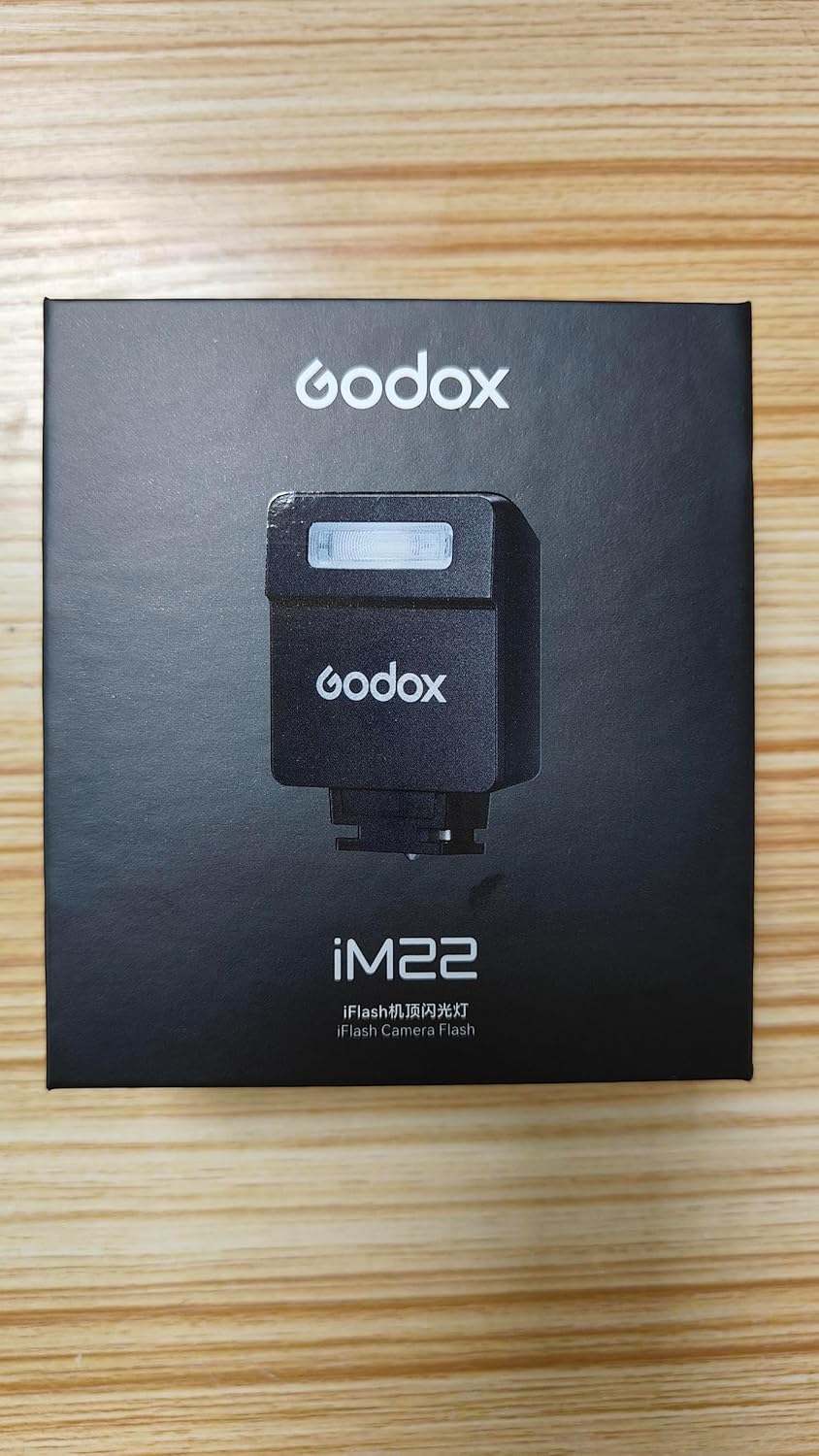 Godox Flash Godox iM22 Mini Camera Flash - GN10/470 mAh/Type-c Charge/440 Full-Power Flashes/3s Recycle Times/5 Power Levels/Manual, Camera Flash for Sony zv1/Sony zve10/Ricoh gr3/Fujifilm f1 etc.