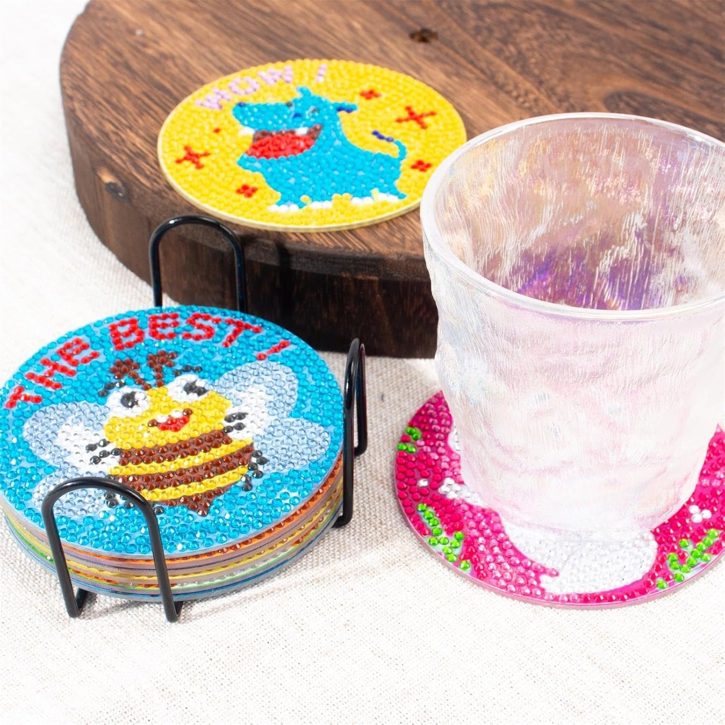 Purilite Select Cat Diamond Art Coasters Kit