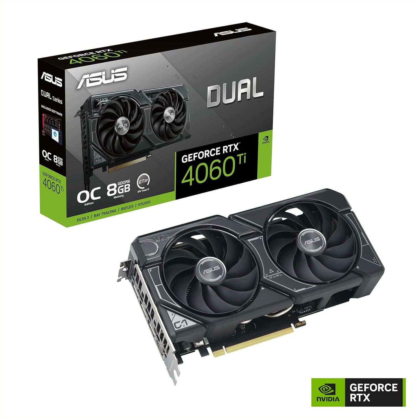 The SFF-Ready ASUS Prime GeForce RTX™ 5060 Ti 16GB GDDR7 OC Edition Graphics Card (PCIe® 5.0, 16GB GDDR7, HDMI®/DP 2.1, 2.5-Slot, Axial-tech Fans, Dual BIOS)