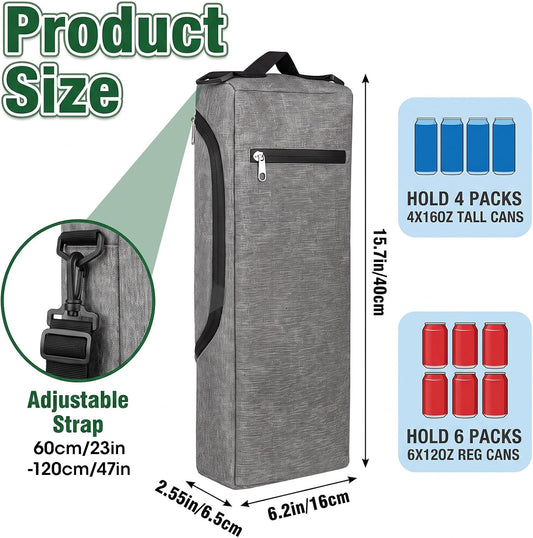 Golf Cooler Bag, Golf Gifts for Men, 6 Can Beer Sleeve