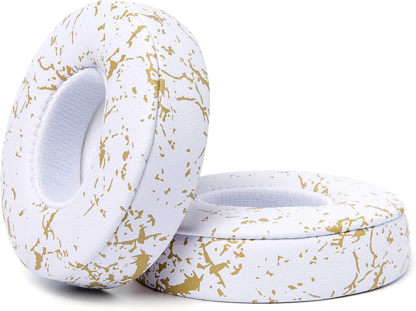 WC Extra Thick Replacement Earpads for Beats Solo 2 & 3 by Wicked Cushions - Ear Pads for Beats Solo 2 & 3 Wireless ON-Ear Headphones - Soft Leather, Luxury Memory Foam, Strong Adhesive | White