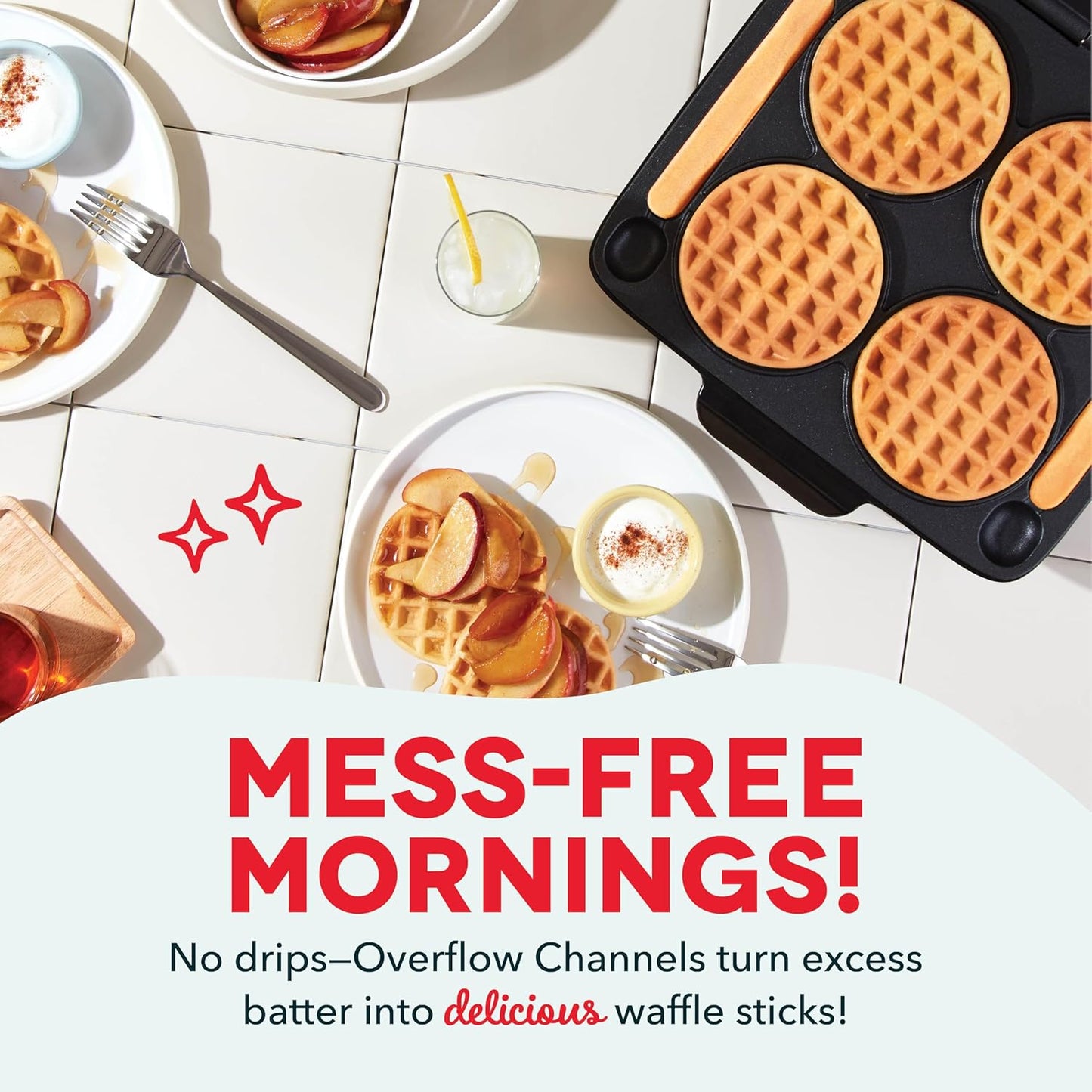 DASH Mini Maker Electric Round Griddle for Individual Pancakes, Cookies, Eggs & other on the go Breakfast, Lunch & Snacks with Indicator Light + Included Recipe Book - Aqua,4 Inch