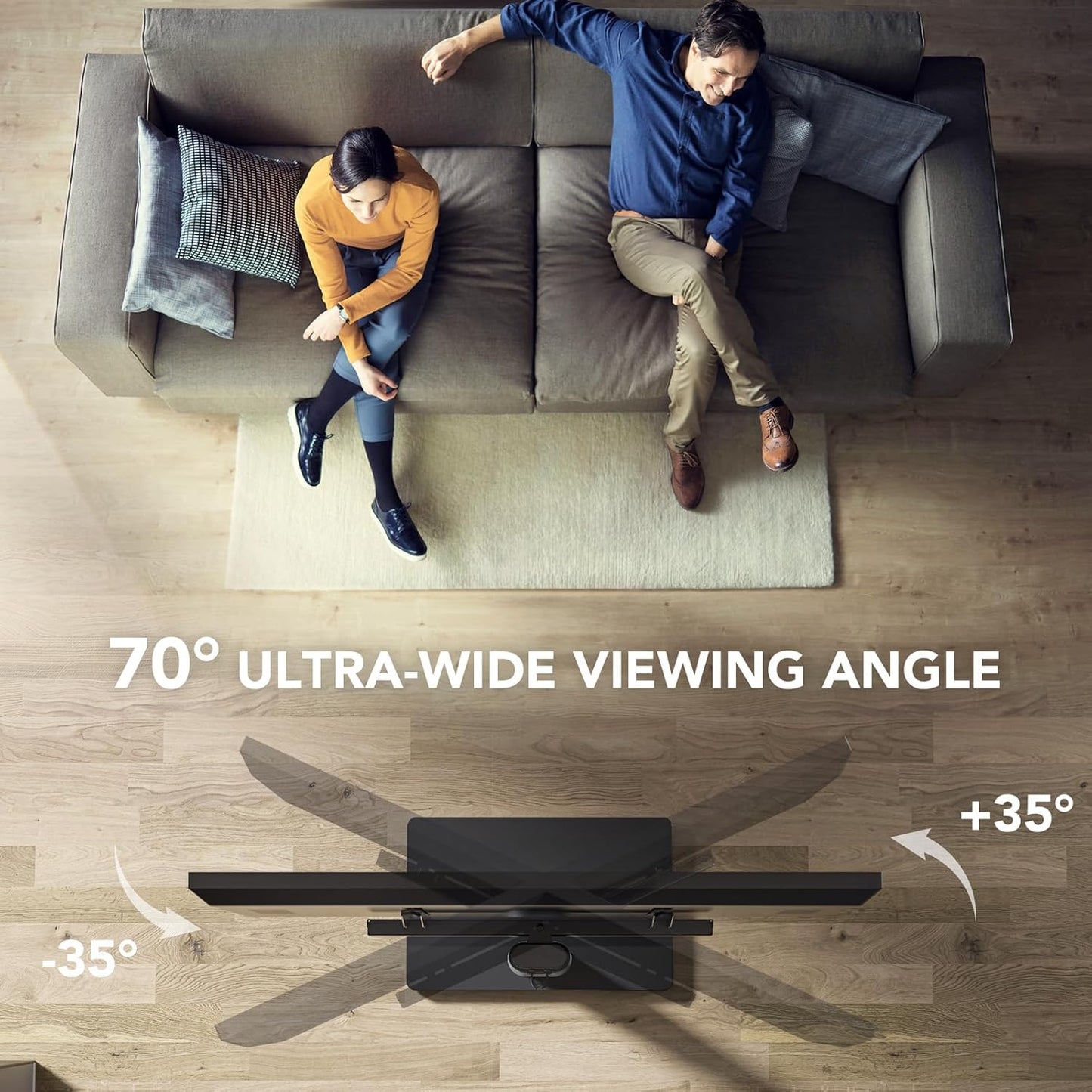 Universal Floor TV Stand with Mount 80 Degree Swivel Height Adjustable and Space Saving Design for Most 27 to 65 inch LCD, LED OLED TVs, Perfect for Corner & Bedroom AX1006TB