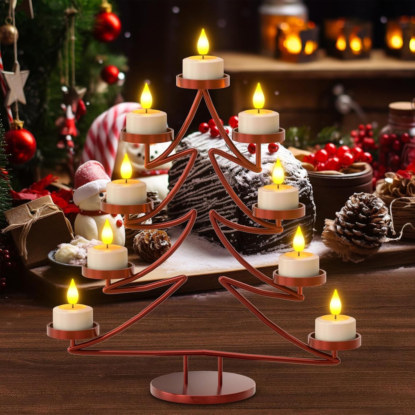 SoulBay Flameless Candles with Remote Control Timer & Charging Base, 12pcs USB Rechargeable Battery LED Tea Lights Candles Small Votive for Lantern Pool Weddings Emergency Christmas Home Decorative