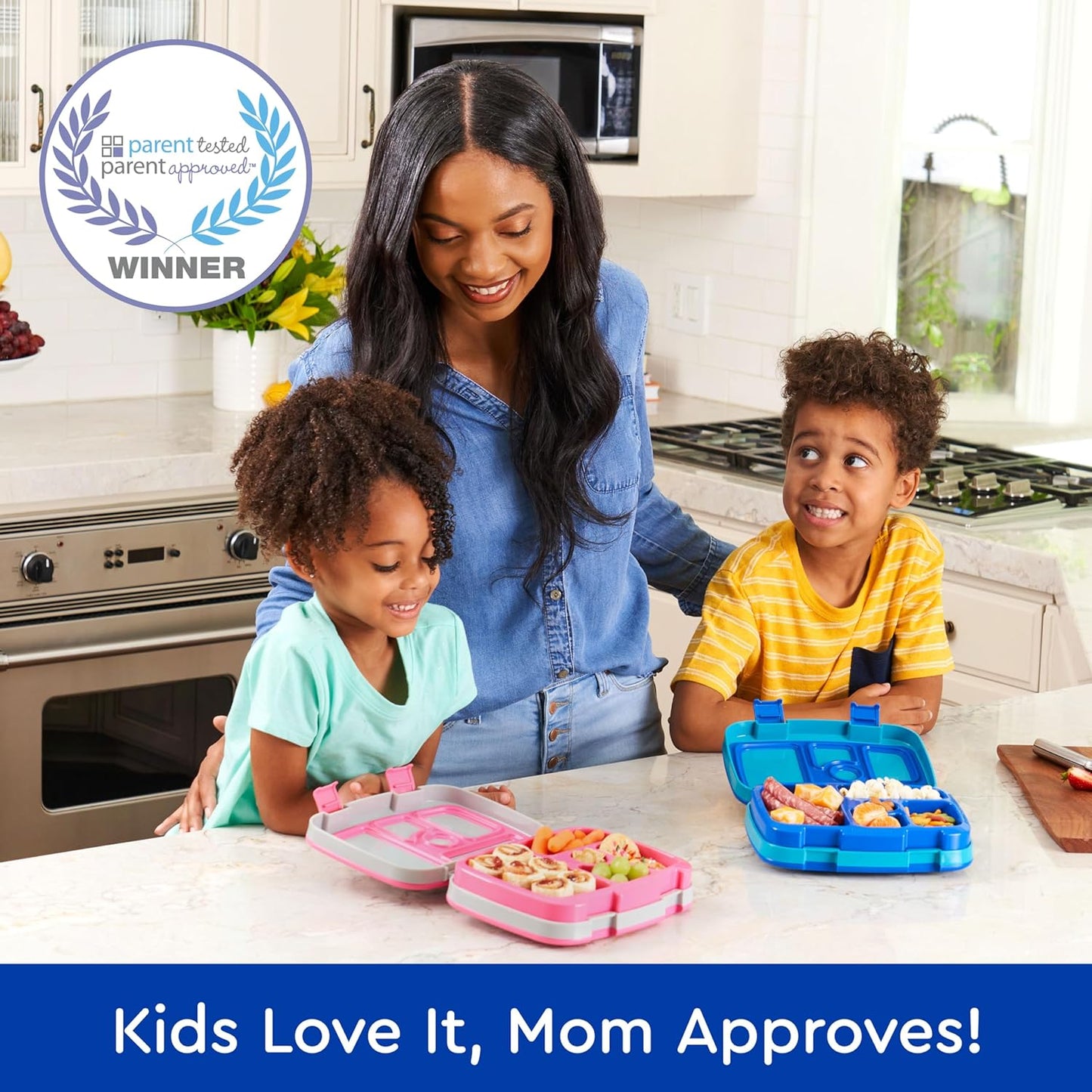 Bentgo Kids Prints Leak-Proof, 5-Compartment Bento-Style Kids Lunch Box - Ideal Portion Sizes for Ages 3 to 7 - BPA-Free, Dishwasher Safe, Food-Safe Materials - 2021 Collection (Llamas)