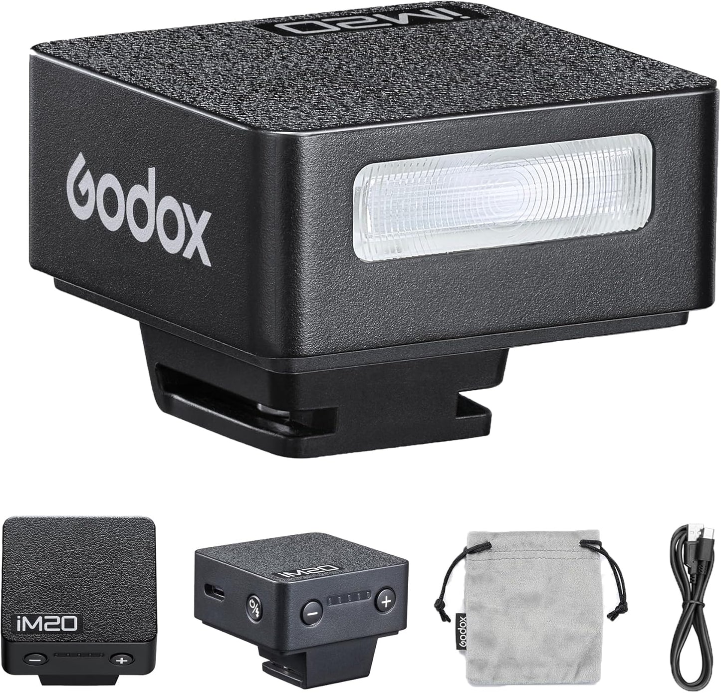 Godox IM20/IM22 Mini Camera Flash,3s Recycle Time,440 Full Power Flash Time Built in Lithium Battery for Fuji,for Canon,for Nikon,for Sony, for Olympus Camera (im22)