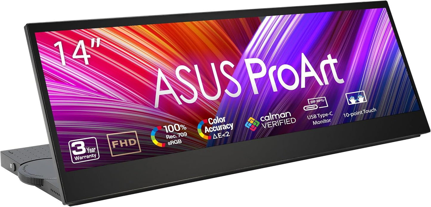 ASUS ProArt Display 27” 1440P Professional Monitor (PA278CGV) - IPS, QHD (2560 x 1440), 144Hz, 95% DCI-P3, ΔE < 2, Calman Verified, USB-C PD 90W, FreeSync Premium, DisplayHDR 400, Height Adjustable