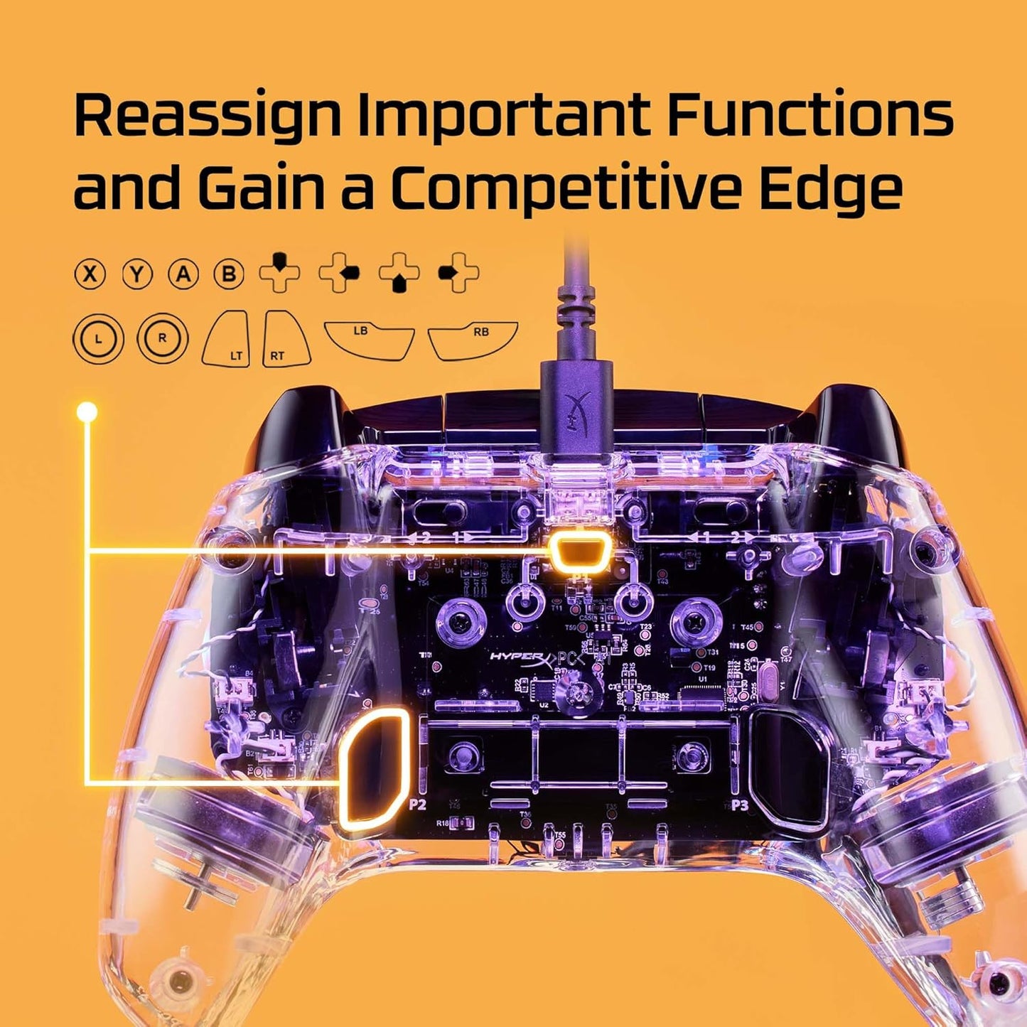 HyperX Clutch Gladiate – Wired Controller for Xbox One, Xbox Series X|S, PC, Officially Licensed by Xbox, Dual Trigger Locks, Programmable Buttons, Dual Rumble Motors