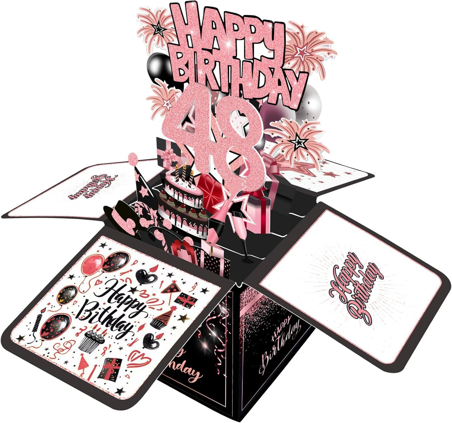 70th Birthday Card, 70th Birthday Decorations for Women Men, Happy Birthday 3D Cards for 70 Year Old Grandpa Grandma, Birthday Gift Box for Mother Dad