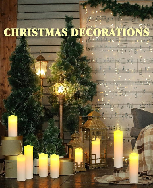 Flameless Candles Battery Candles LED Candles 9 Pcs Real Wax