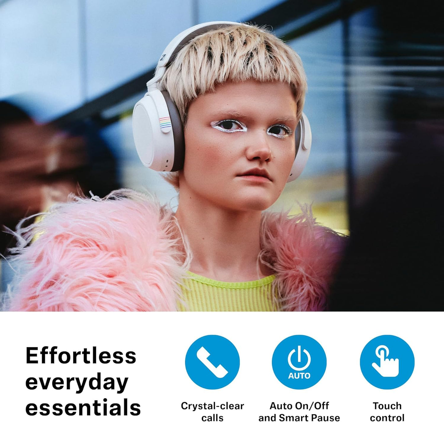 Sennheiser Consumer Audio Momentum 4 Wireless Headphones - Bluetooth Headset for Crystal-Clear Calls with Adaptive Noise Cancellation, 60h Battery Life, Customizable Sound - Pride