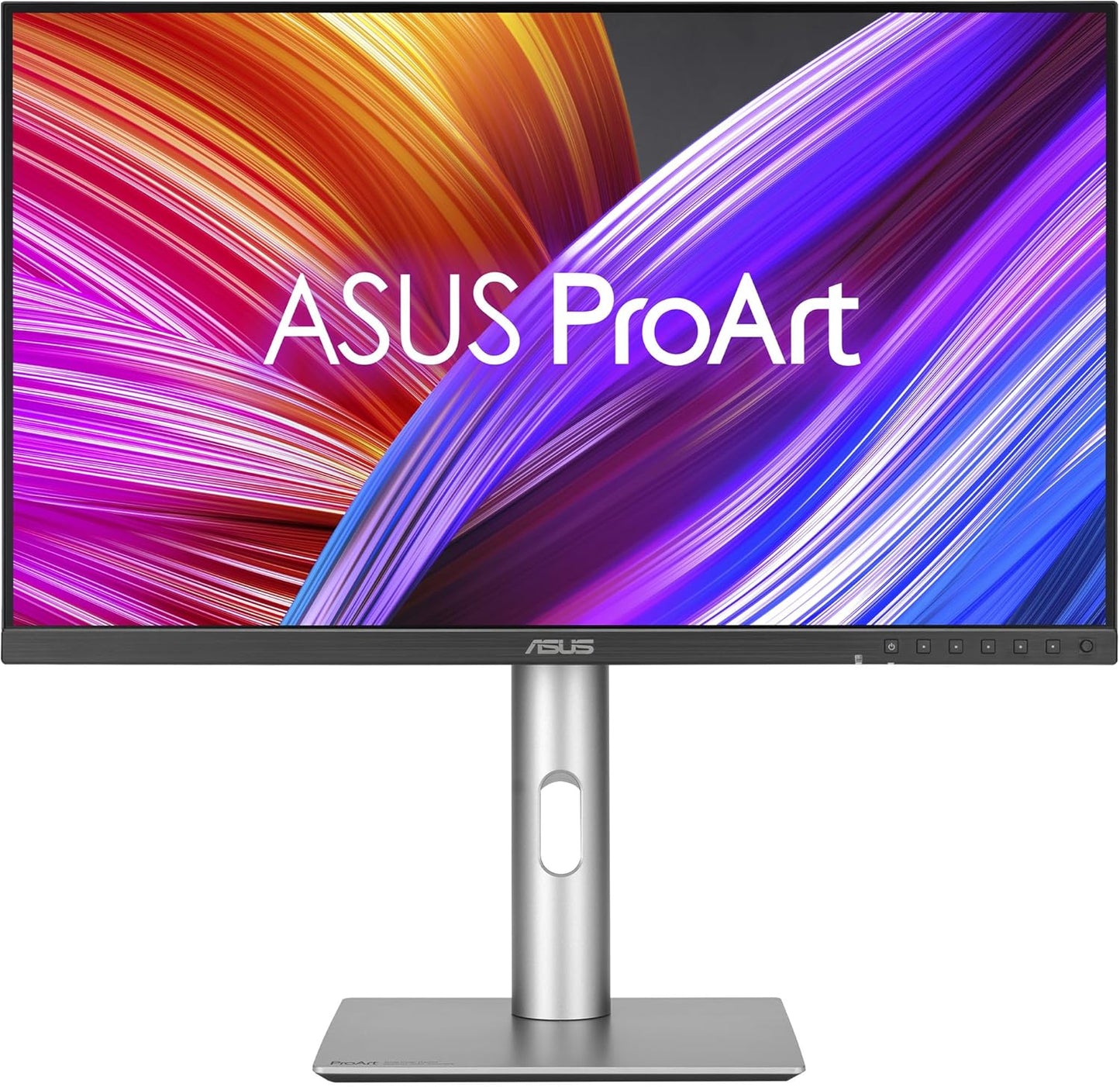 ASUS ProArt Display 27" Monitor PA278CV - WQHD (2560 x 1440), IPS, 100% sRGB, 100% Rec. 709, ΔE < 2, Calman Verified, USB Hub, USB-C, DisplayPort Daisy-Chaining, HDMI, Eye Care, Height Adjustable , BLACK/SLIVER