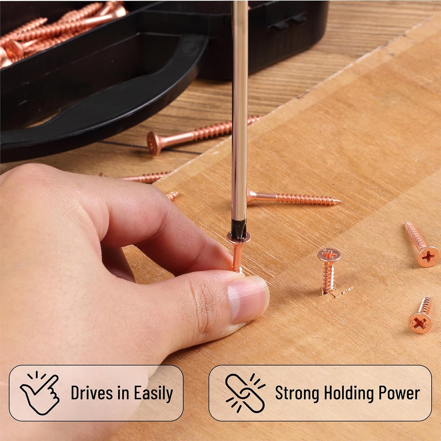 Mr. Pen Wood Screws Assortment Kit, 152 Pcs, Phillips Tips, Wood Screws, Screws, Assorted Screws, Screws Set, Flat Head Screws, Assorted Wood Screws, Screws Assortment, Screw Set Assortment
