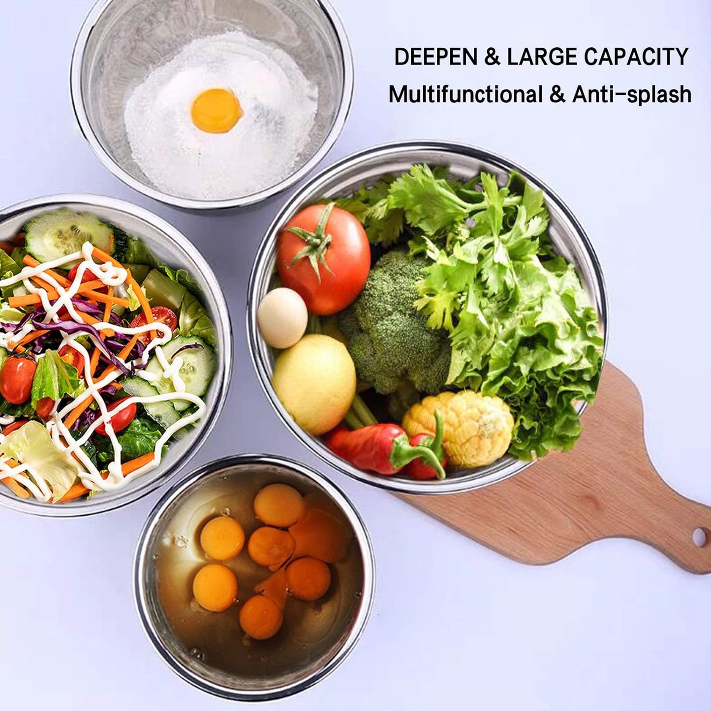 Purilite Select Stainless Steel Mixing Bowl Set
