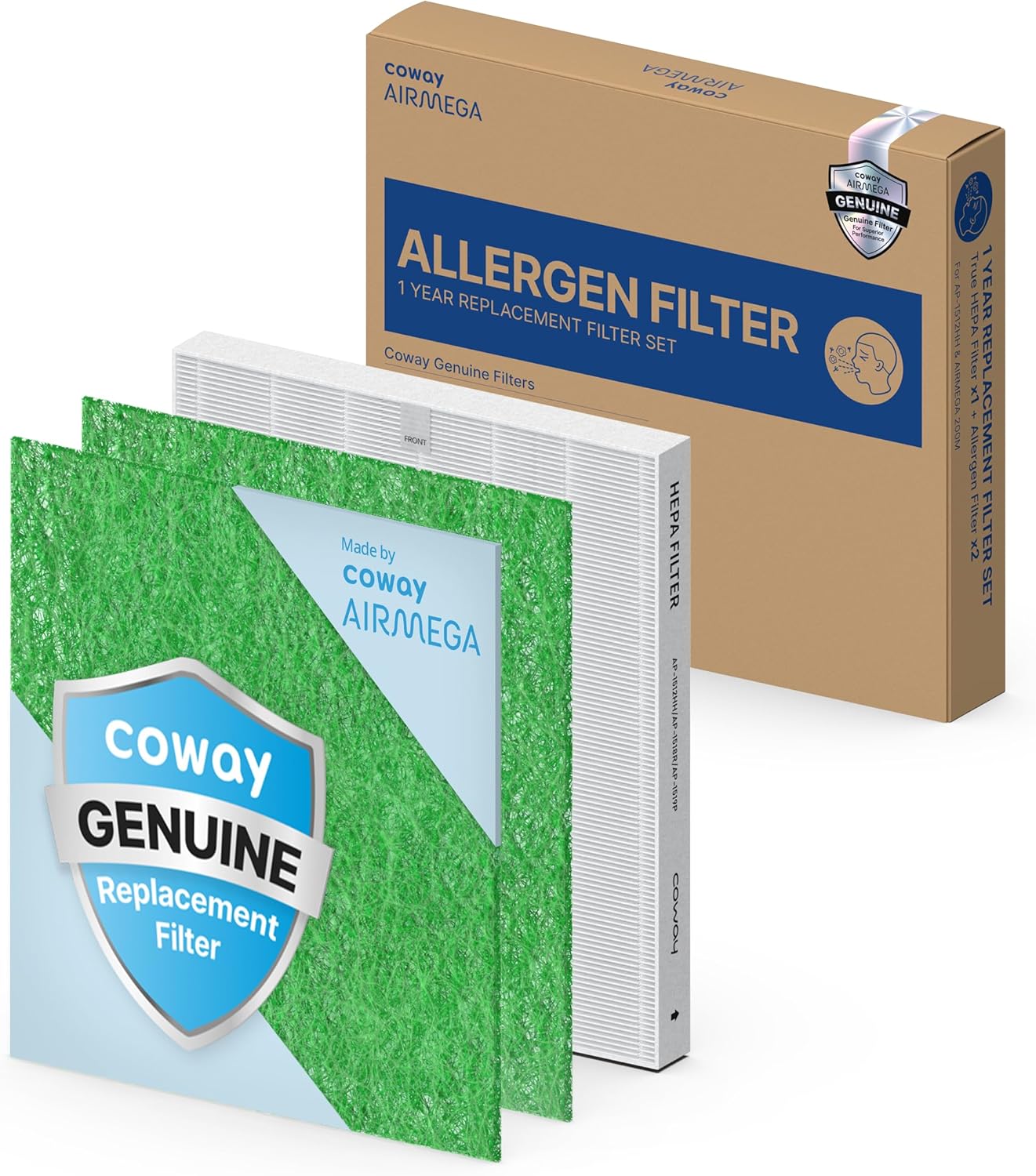 Coway AP-1512HH-FP AP-1512HH Replacement Filter , White 3 Count (Pack of 1)
