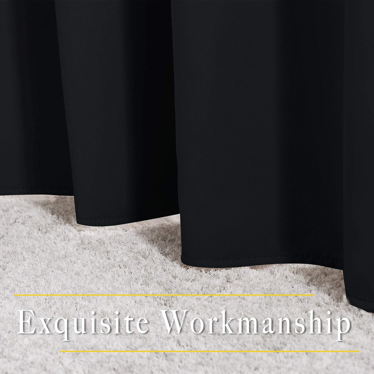 NICETOWN Blackout Curtains 2 Panels for Bedroom- Thermal Insulated Grommet Blackout Curtains 63 Inches Long for Living Room/Kitchen Rideaux occultants (2 Panels, W42 x L63 -Inch,Grey) - PuriLite
