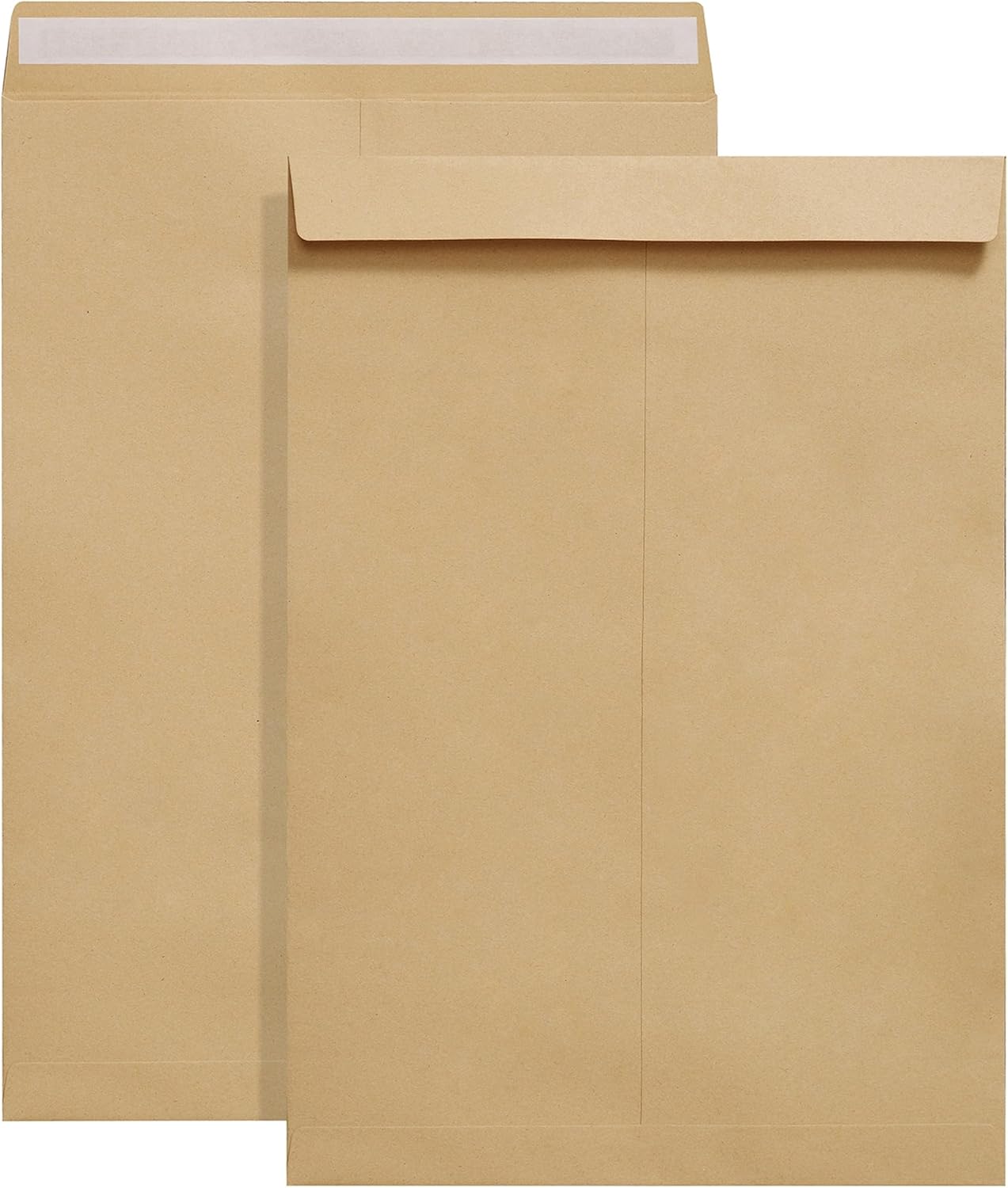 Tanshuqin 9" x 12.75" Self-Seal Catalog Envelopes 32lb Kraft Envelopes for Invitation Cards, Organizing and Storage, Pictures, Photos, Documents (100 PCS)