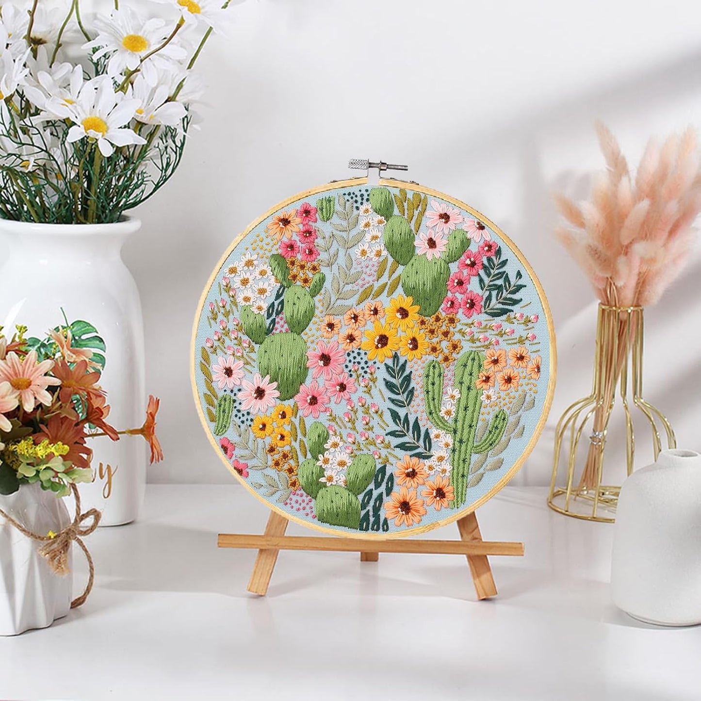 Purilite Select 3-Sets Flower Embroidery Kit