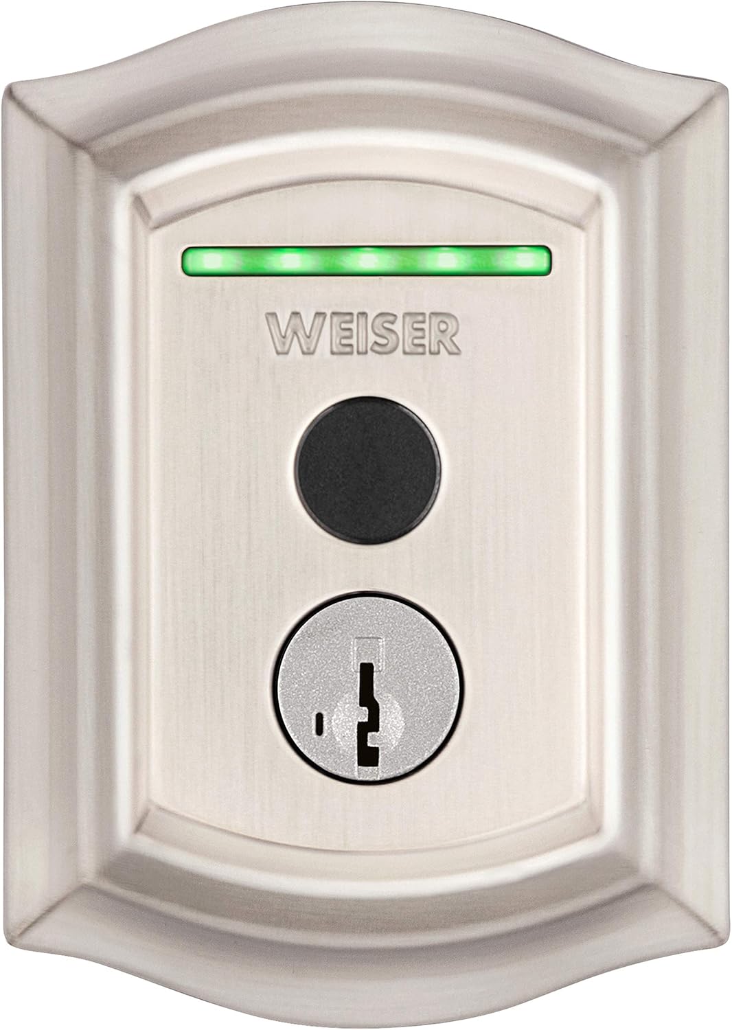 Weiser Halo Matte Black WiFi Smart Lock, Keyless Entry Door Lock, Touchscreen Keypad Door Lock, Amazon Alexa & Google Assistant/Google Home Compatible, Deadbolt Lock, Smart Locks for Entry Door