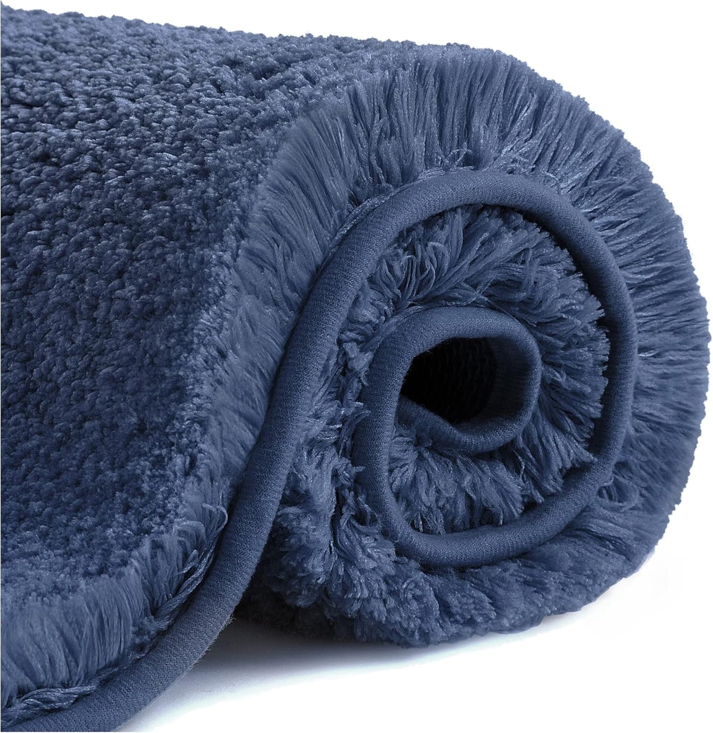 Bathroom Rugs Set 2 Pieces - Bath Rugs Ultra Soft Absorbent Non-Slip Fluffy Thick Microfiber Cozy Bath Mats Set for Tub Shower Bathroom Floors Accessories, 20"x32" & 16"x24" Set of 2 (Beige)