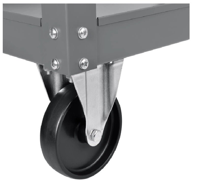 Global Industrial™ Steel Stock Cart w/2 Shelves, 500 lb. Capacity, 36"L x 24"W x 36"H