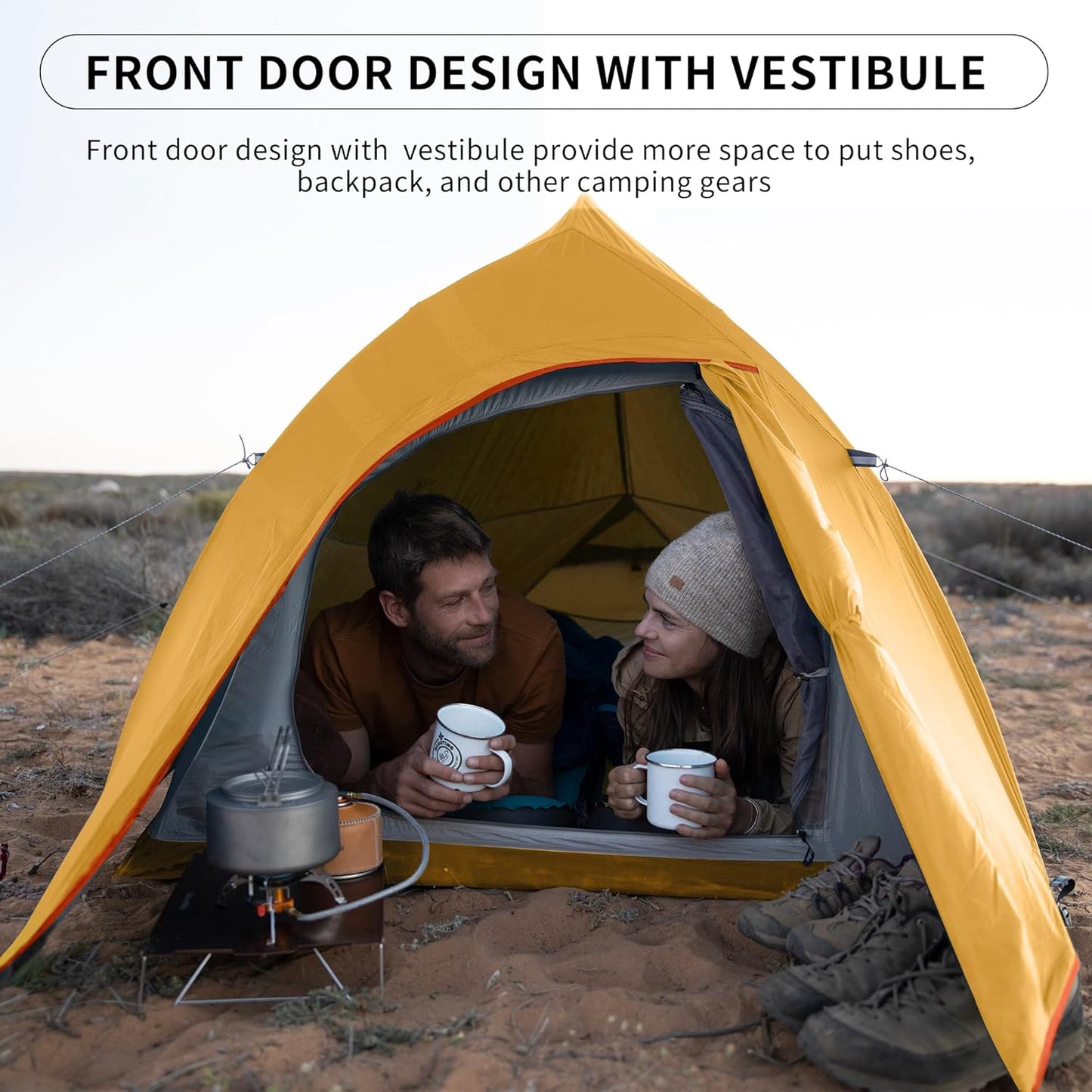 Naturehike Upgraded Cloud Up 2 Person Tent Backpacking Tent Camping Tents for 3 Season Lightweight Tents for Camping & Hiking