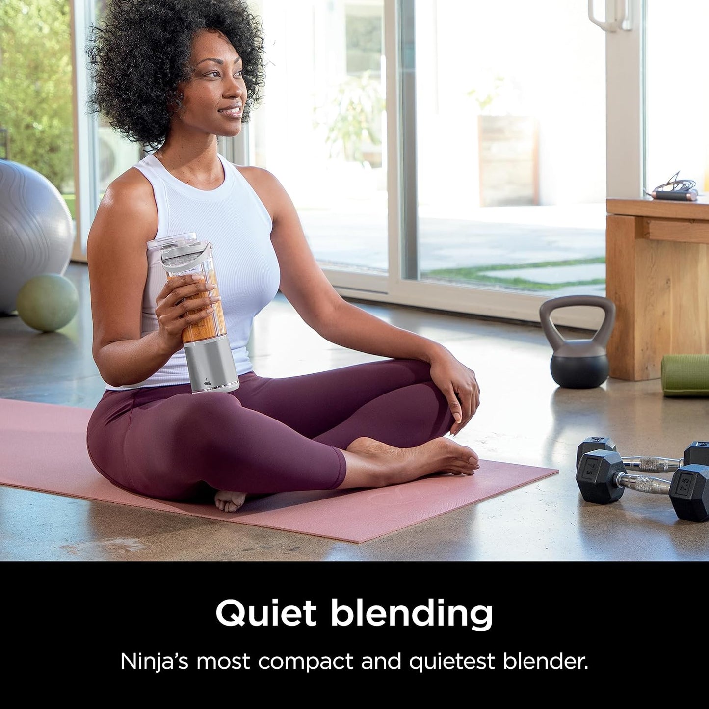 Ninja Blast Portable Blender, Cordless, 18oz. Vessel, Personal Blender for Shakes & Smoothies, BPA Free, Leakproof Lid, USB-C Rechargeable, Black, BC151BKC (Canadian Version)