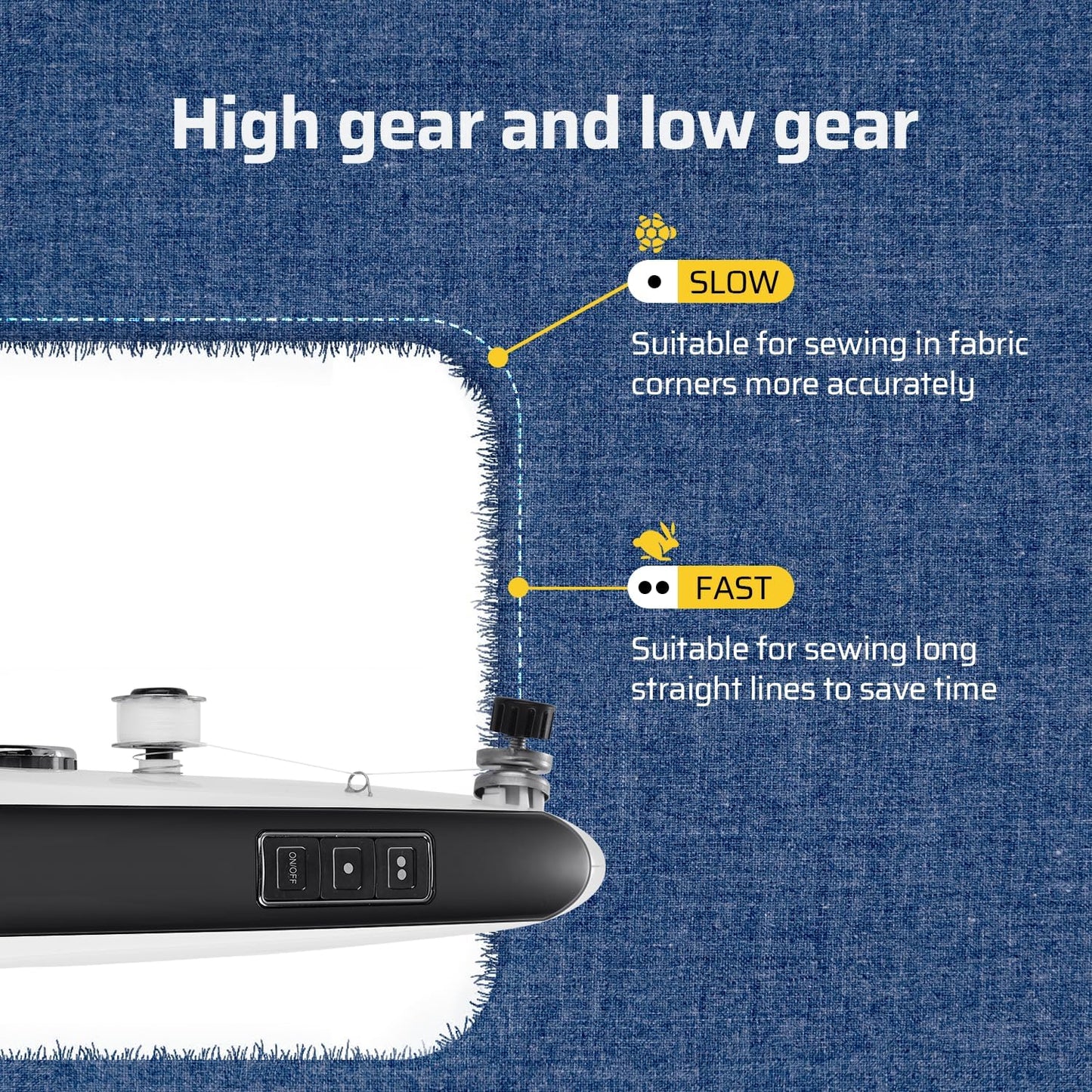 Handheld Sewing Machine, Dual Speed Hand Held Sewing Machine, Sewing Mini Portable Machine for Beginners, Adults, DIY, Home, Travel-G3