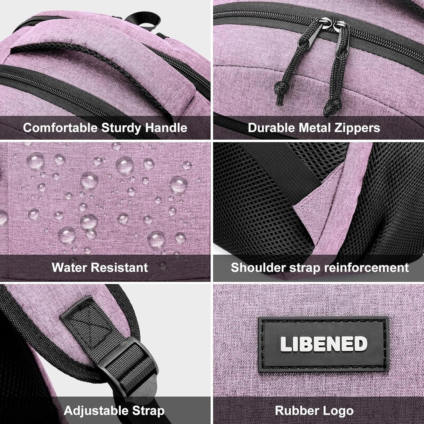 School backpack for Teen Boys, Backpack for Men,15.6 inch Laptop Backpack with USB Charging Port, Large Computer Bookbag with Compartments, Ergonomic Straps, Black