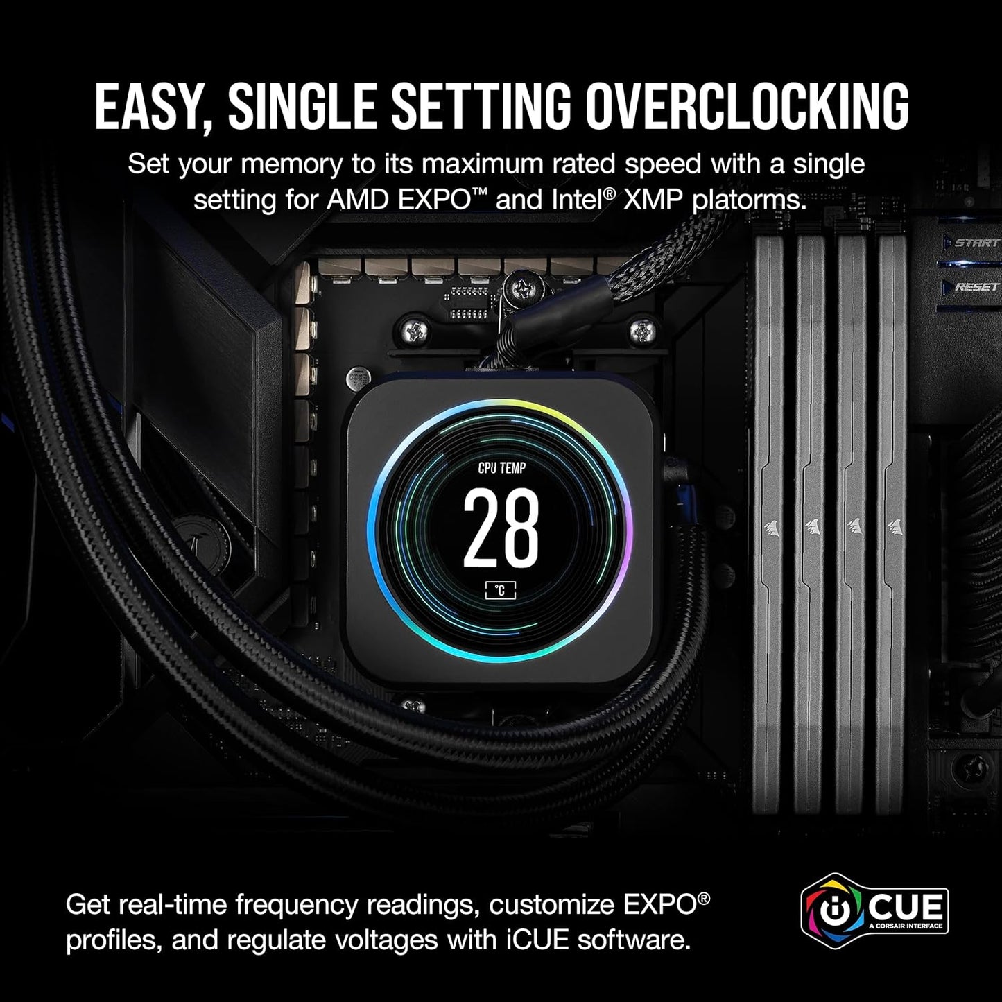 CORSAIR Vengeance DDR5 RAM 96GB (2x48GB) 6000MHz CL36-44-44-96 1.4V AMD Expo Intel XMP 3.0 Desktop Computer Memory – Gray (CMK96GX5M2E6000Z36)