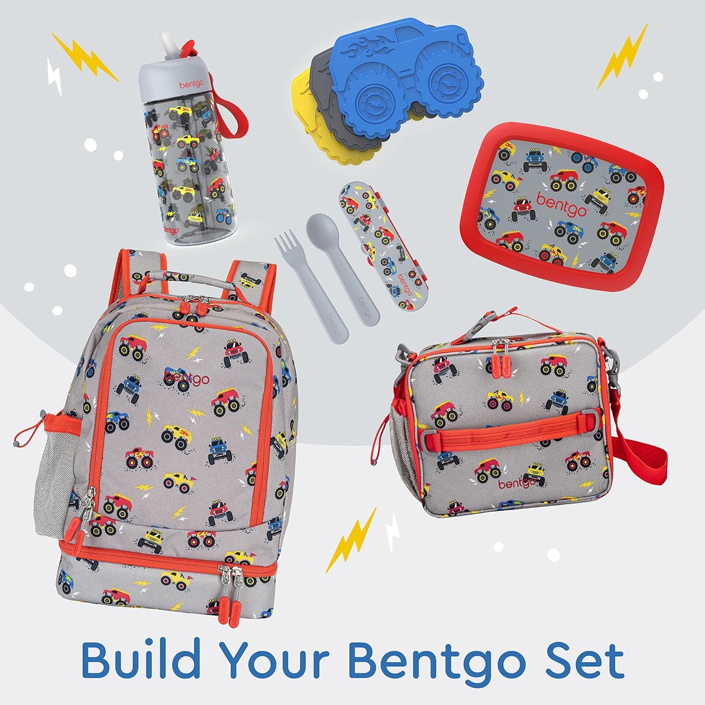 Bentgo Kids Prints 2-in-1 Backpack & Insulated Lunch Bag (Dinosaur)