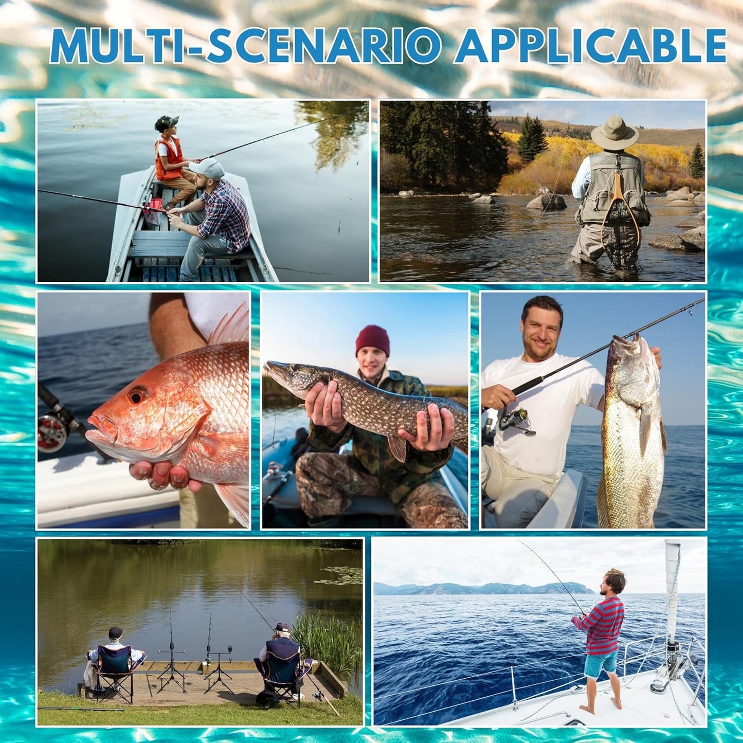 Portable Sonar Alarm Fish Finder with Sonar Transducer and LCD Display, for Kayak Fishing Boat Fishing Ice Fishing