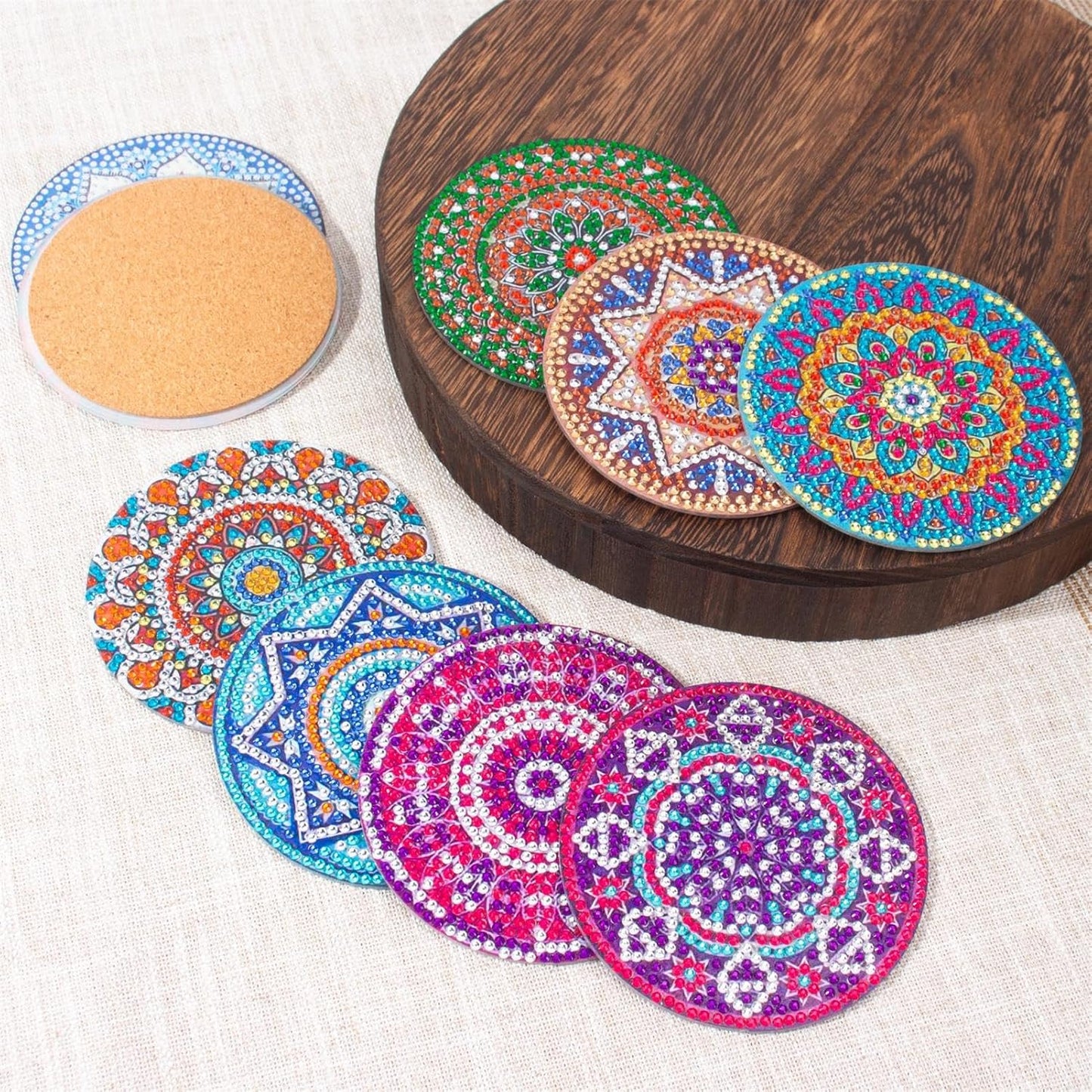 Purilite Select Cat Diamond Art Coasters Kit
