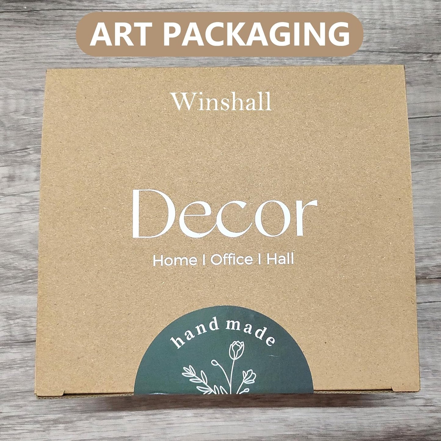 Winshall Home Decor Accents, Resin Thinker Statue Decor 3 PCS, Abstract Bookshelf Decor, Decorative Sculpture for Office,Book Shelf, Figurines Home Decor Accents (Sandstone)