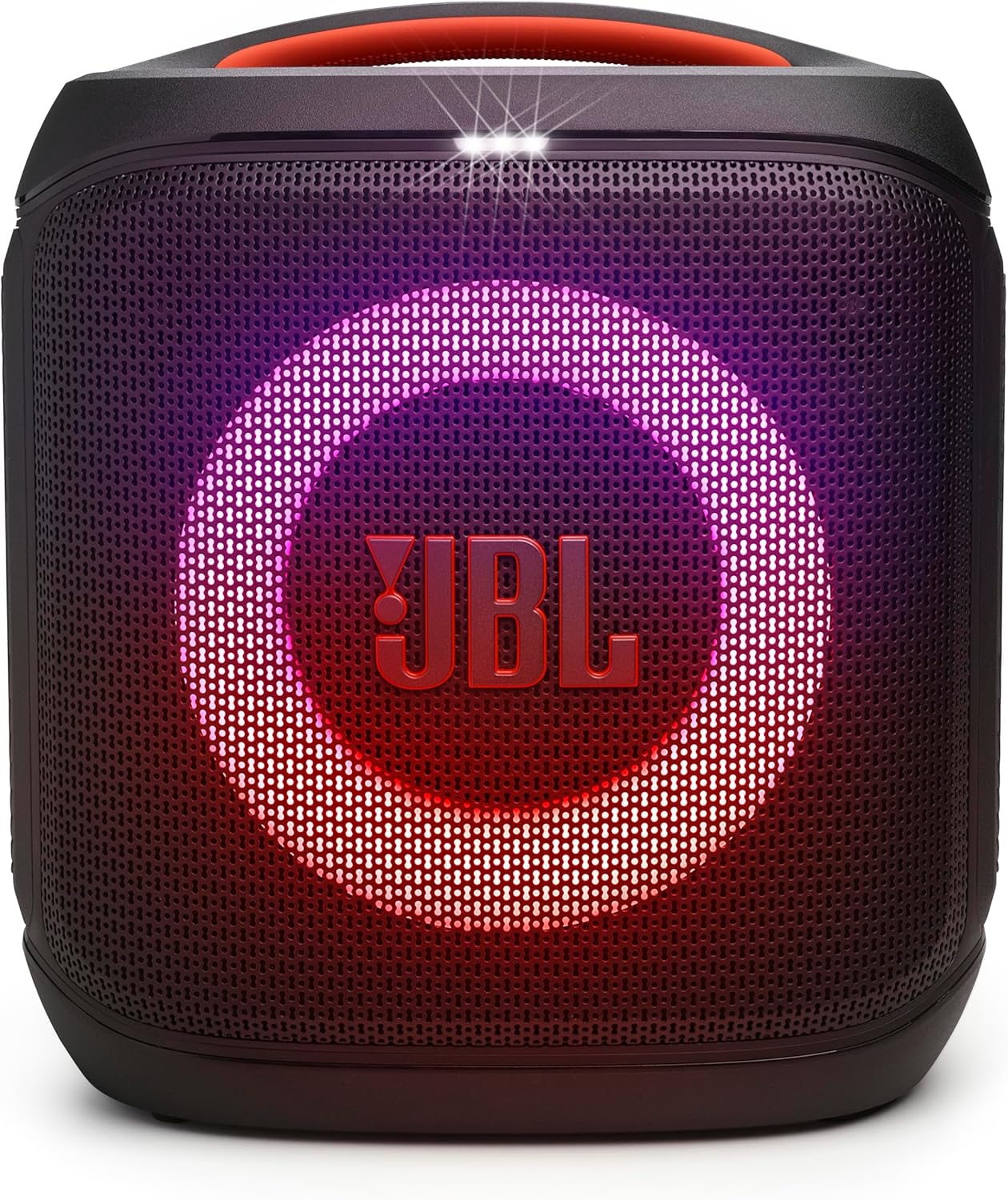 JBL PartyBox Encore Essential 2 - Portable Battery-Powered Party Speaker with AI Sound Boost, Up to 15 Hours of Play time, IPX4 Splash Proof, and Multi-Speaker Connection by Auracast (Black)