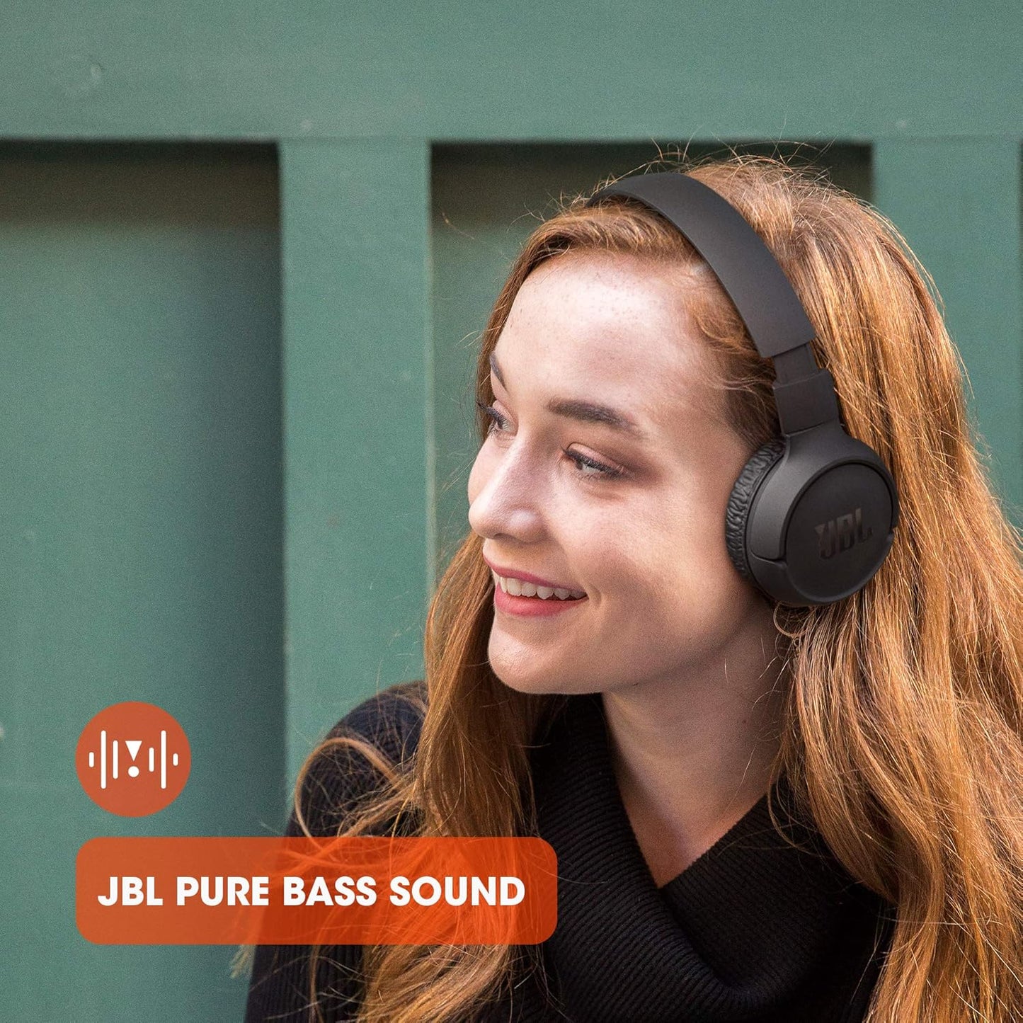 JBL Tune 520BT - Wireless On-Ear Headphones, Up to 57H Battery Life and Speed Charge, Lightweight, Comfortable and Foldable Design, Hands-Free Calls with Voice Aware (Black)