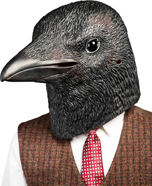 Creepy Party Halloween Mask Black Crow Masks Novelty Halloween Costume Party Animal Bird Face Crow Head Mask