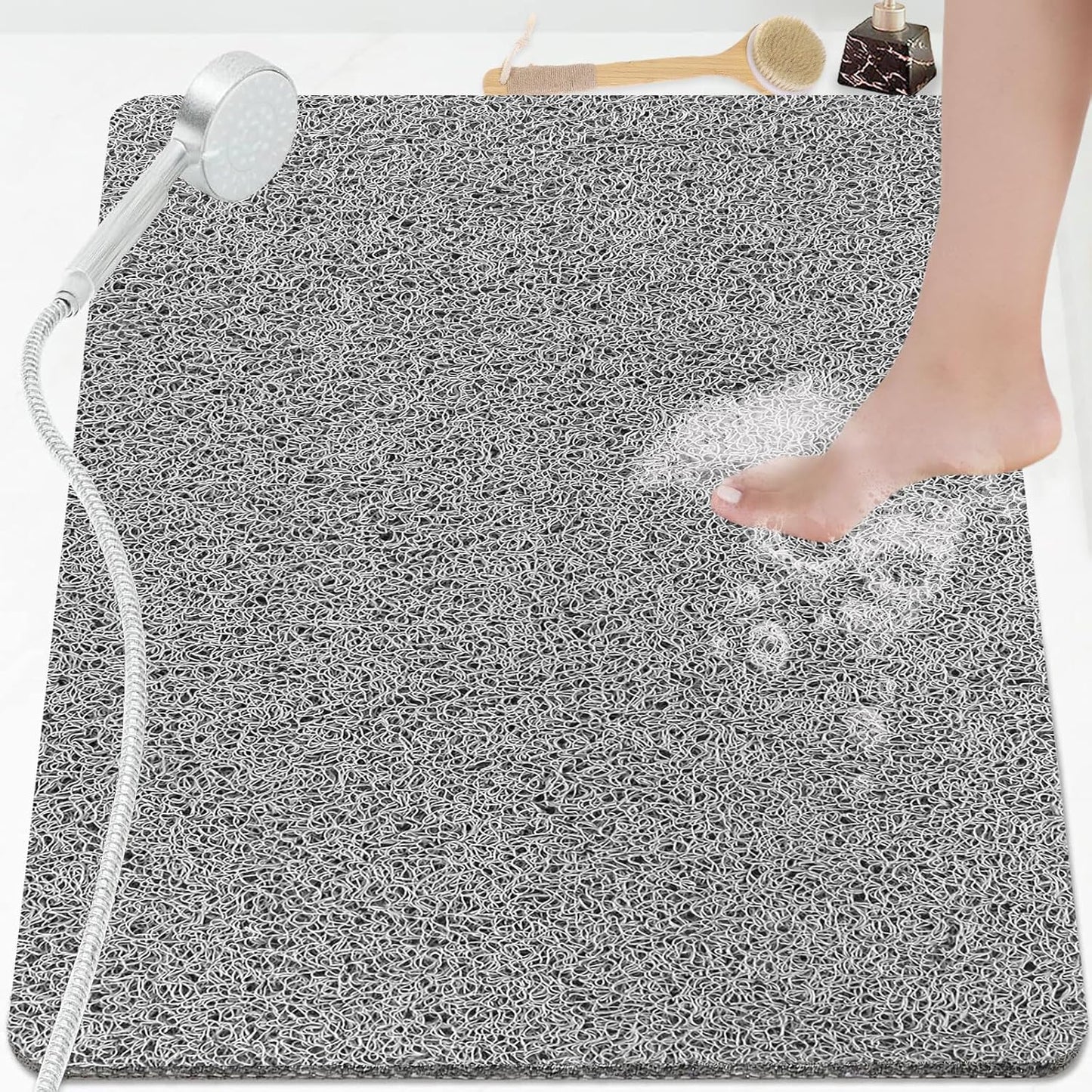 Loofah Mats for Shower, Non Slip | Quick Drying | Soft on Your Feet | Soft Textured Shower Mat Bath Mat Bathtub Mat Massage Mat Loofah Mat for Bathroom,Shower Tub or Wet Areas