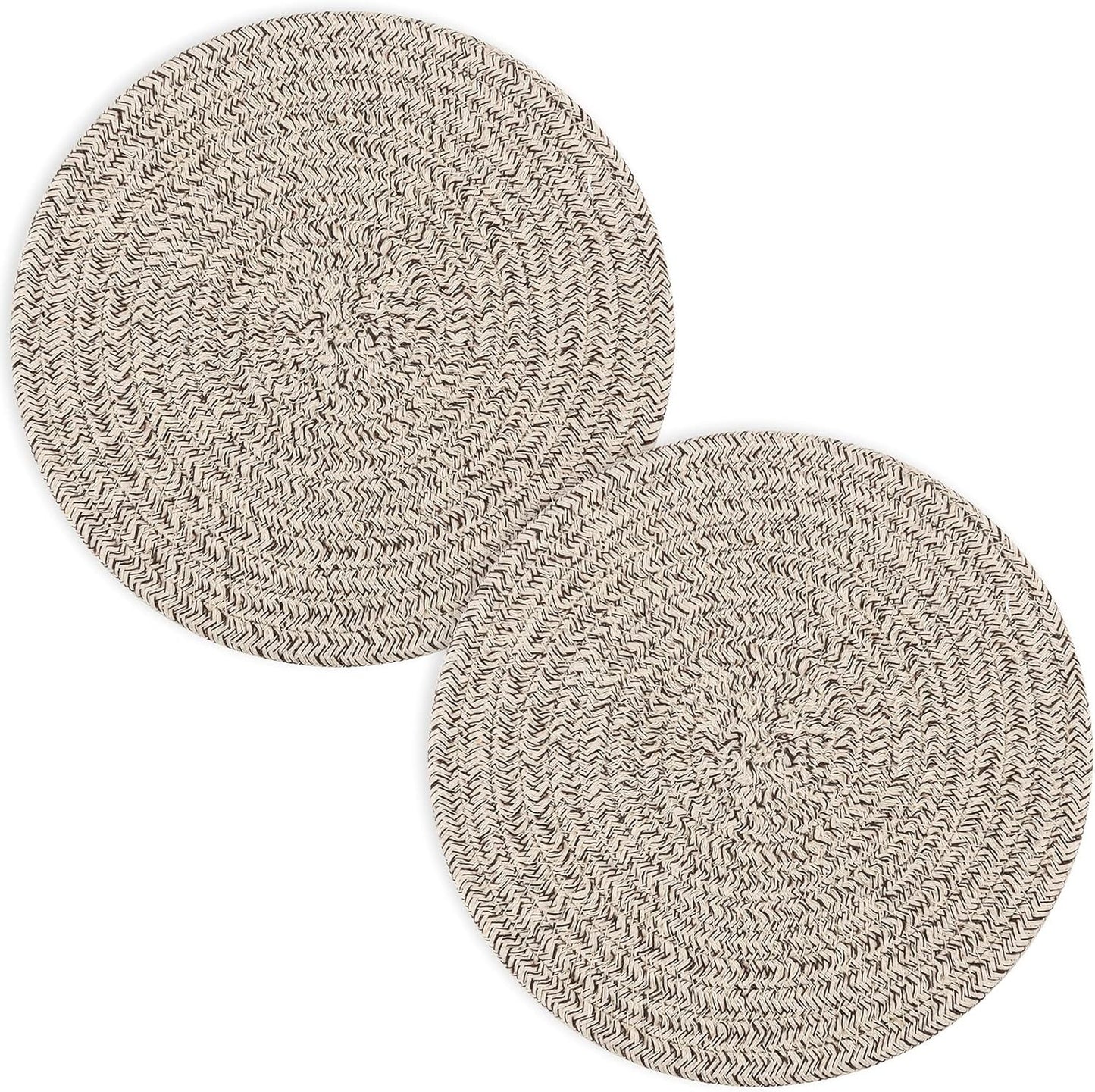 Trivets for Hot Dishes, Pots and Pans, 8 Inches Hot Pads 5 Pcs, Pot Holders for Kitchen, Heat Resistant Mat Protect Counter, Coasters Set Home Essentials Farmhouse Decor (Blue)