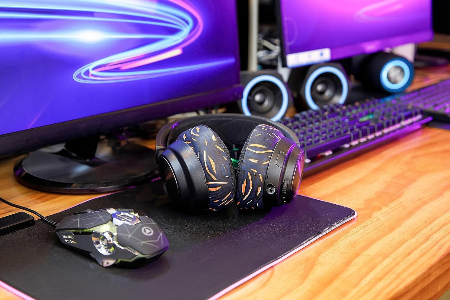 WC Freeze Nova Pro Wireless - Cooling Gel Earpads for Arctis Nova Pro Wireless ONLY (Doesn’t Fit Other Models), Made by Wicked Cushions, Improved Durability, Thickness & Sound Isolation | Black