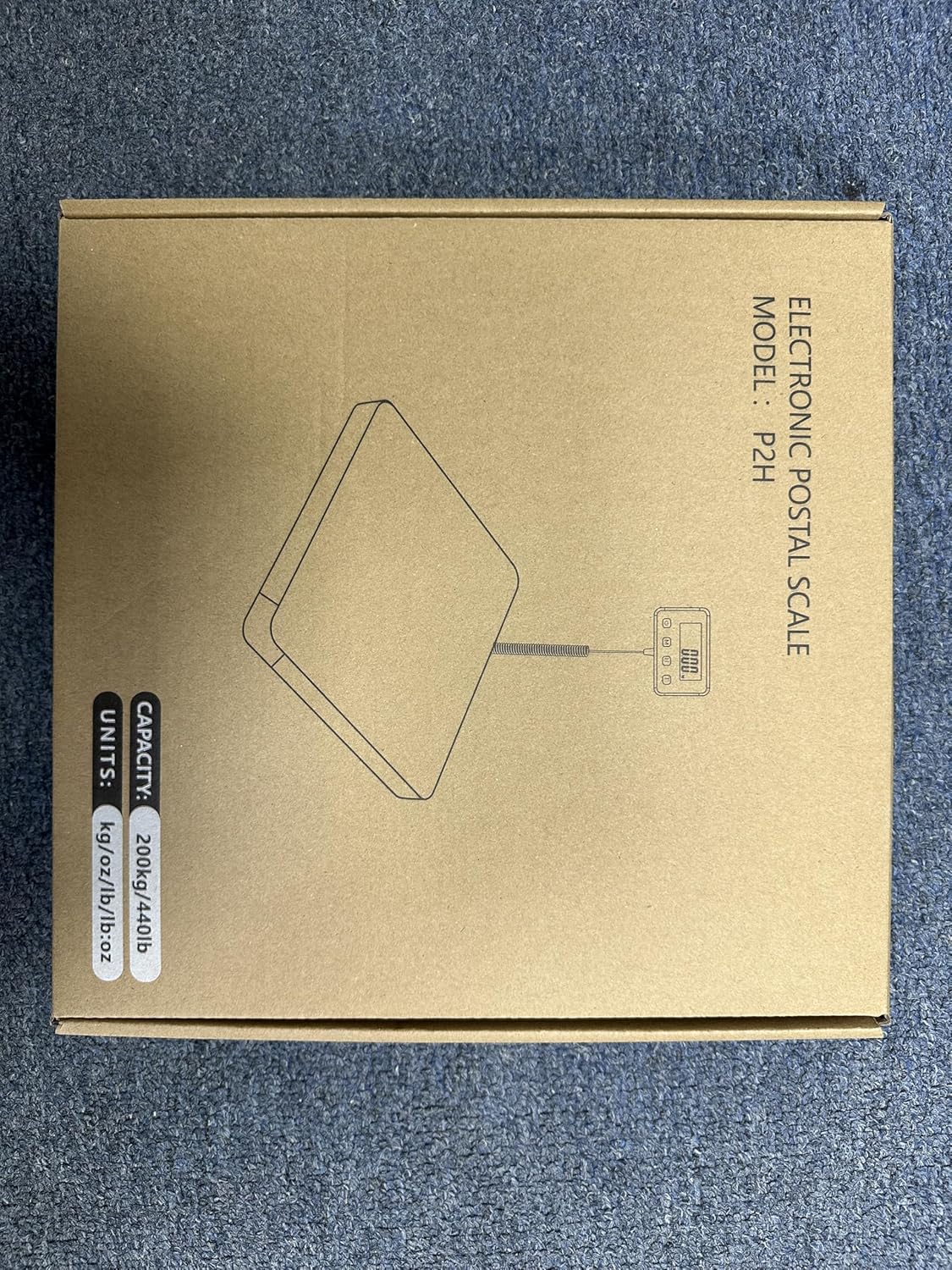 RAOYAN Shipping Scale, 440lb/0.5oz High Accuracy Digital Postal Scale with LCD Display, Hold/Tare Function, Shipping Scale for Package, Luggage, Warehouse (Including 2 Batteries, Charging Cable)