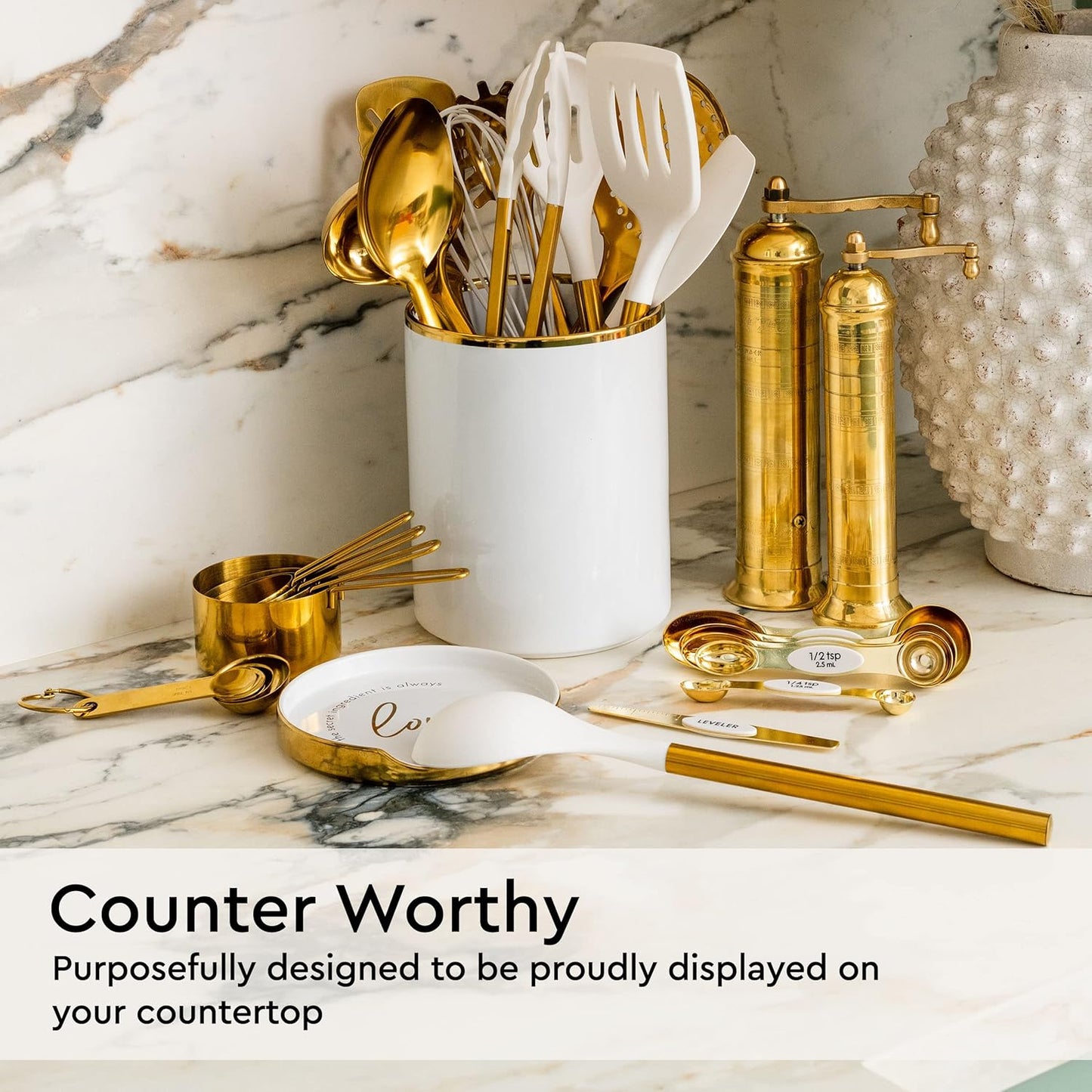 Purilite Select White Utensil Holder