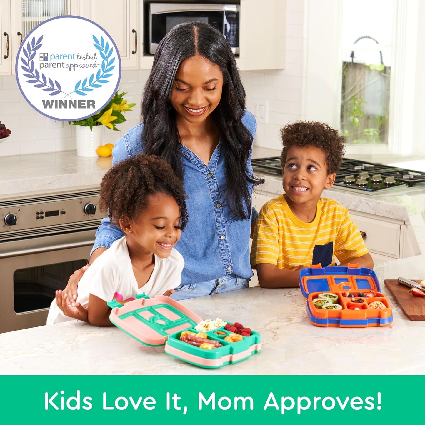 Bentgo Kids Prints Leak-Proof, 5-Compartment Bento-Style Kids Lunch Box - Ideal Portion Sizes for Ages 3 to 7 - BPA-Free, Dishwasher Safe, Food-Safe Materials - 2021 Collection (Llamas)