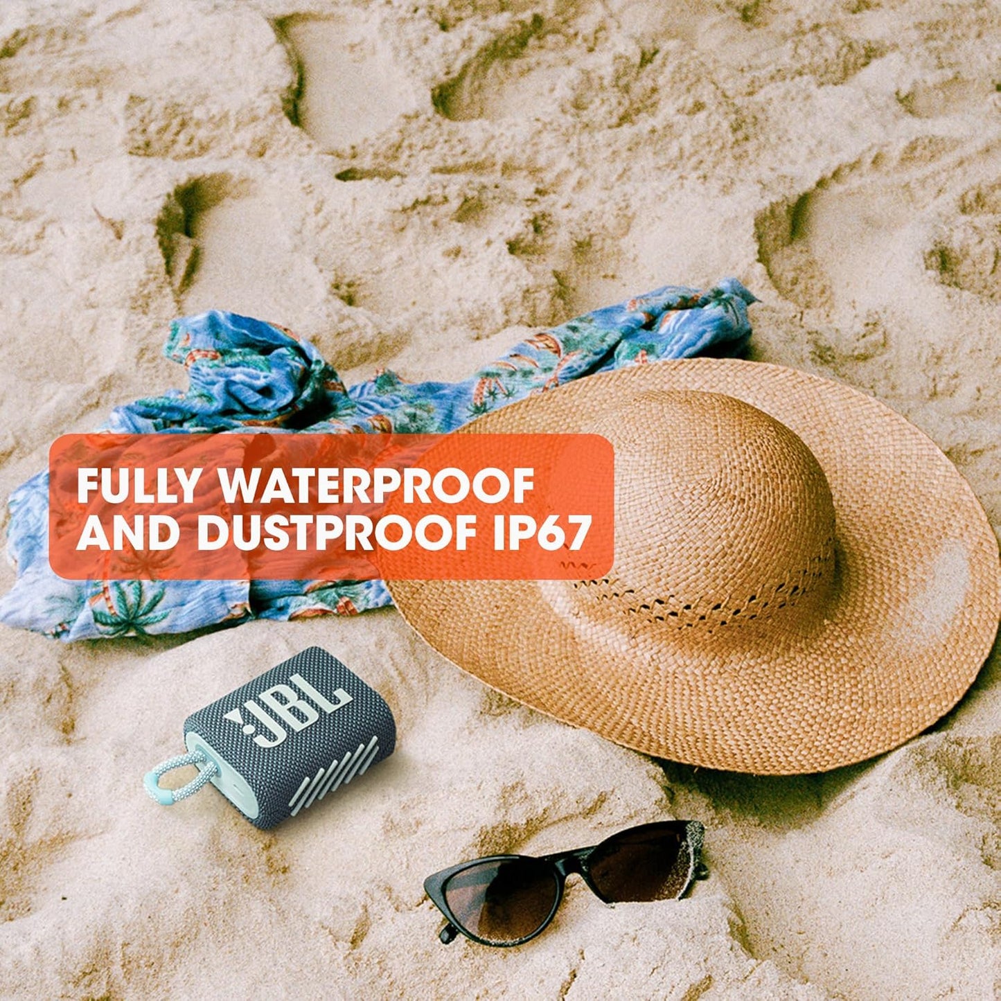 JBL Go 4 - Ultra-Portable, Waterproof and Dustproof Bluetooth Speaker, 7-Hour Built-in Battery, Made in Part with Recycled Materials (Purple)